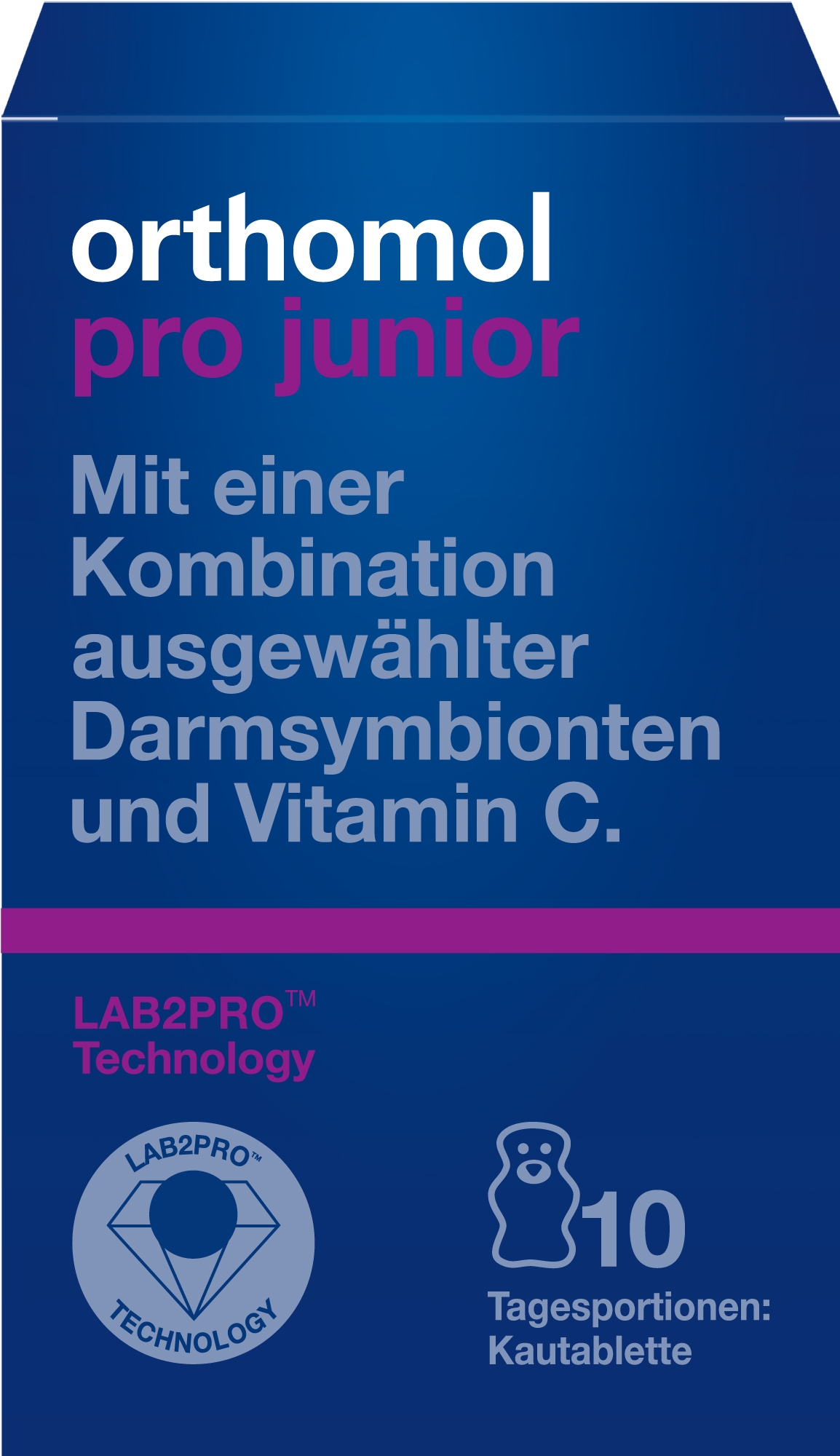 ORTHOMOL Pro Junior košļājamās tabletes, 10 gab. - Produkta attēls 
