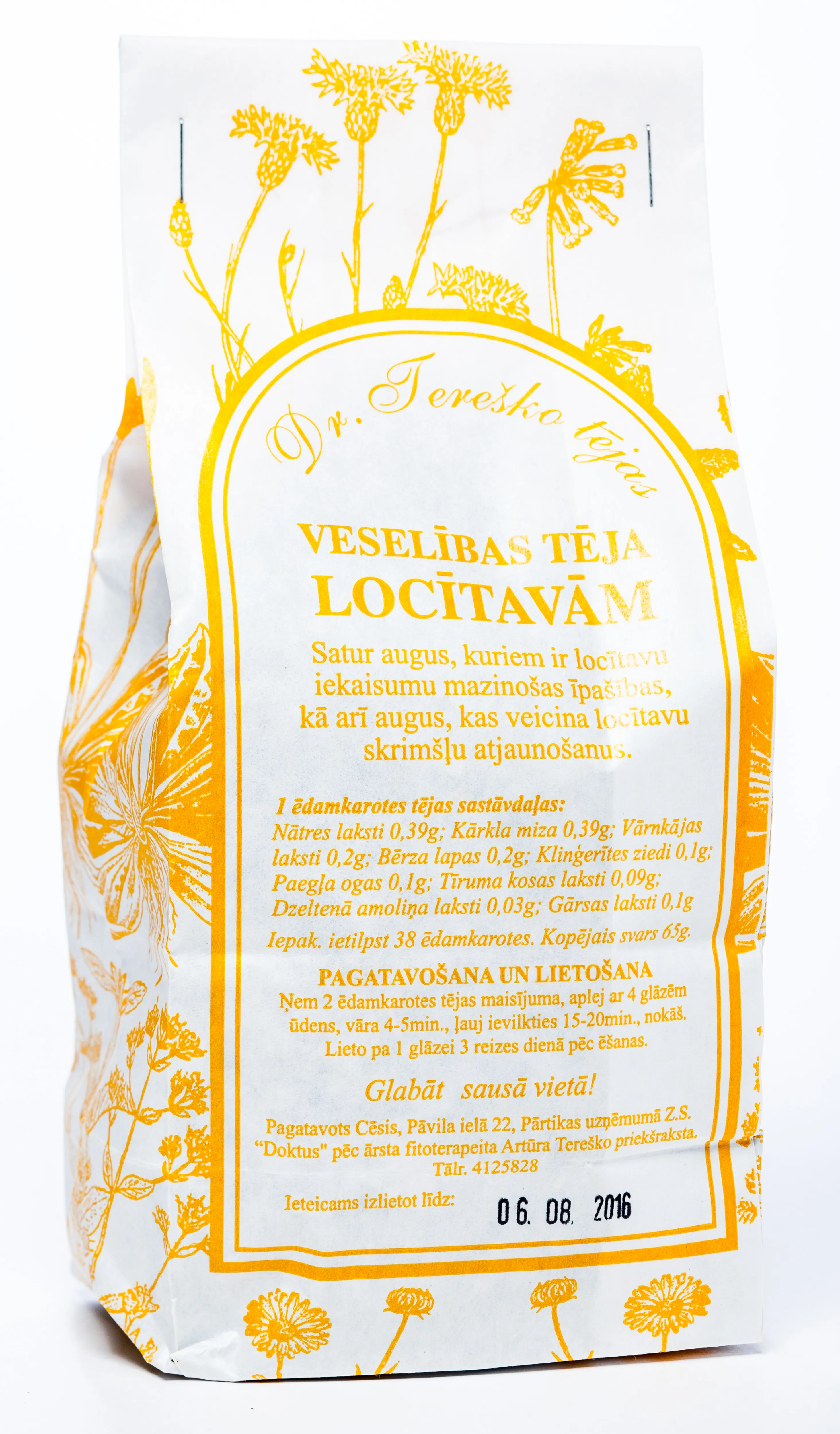 TEREŠKO tēja locītavām, 61 g - Produkta attēls 