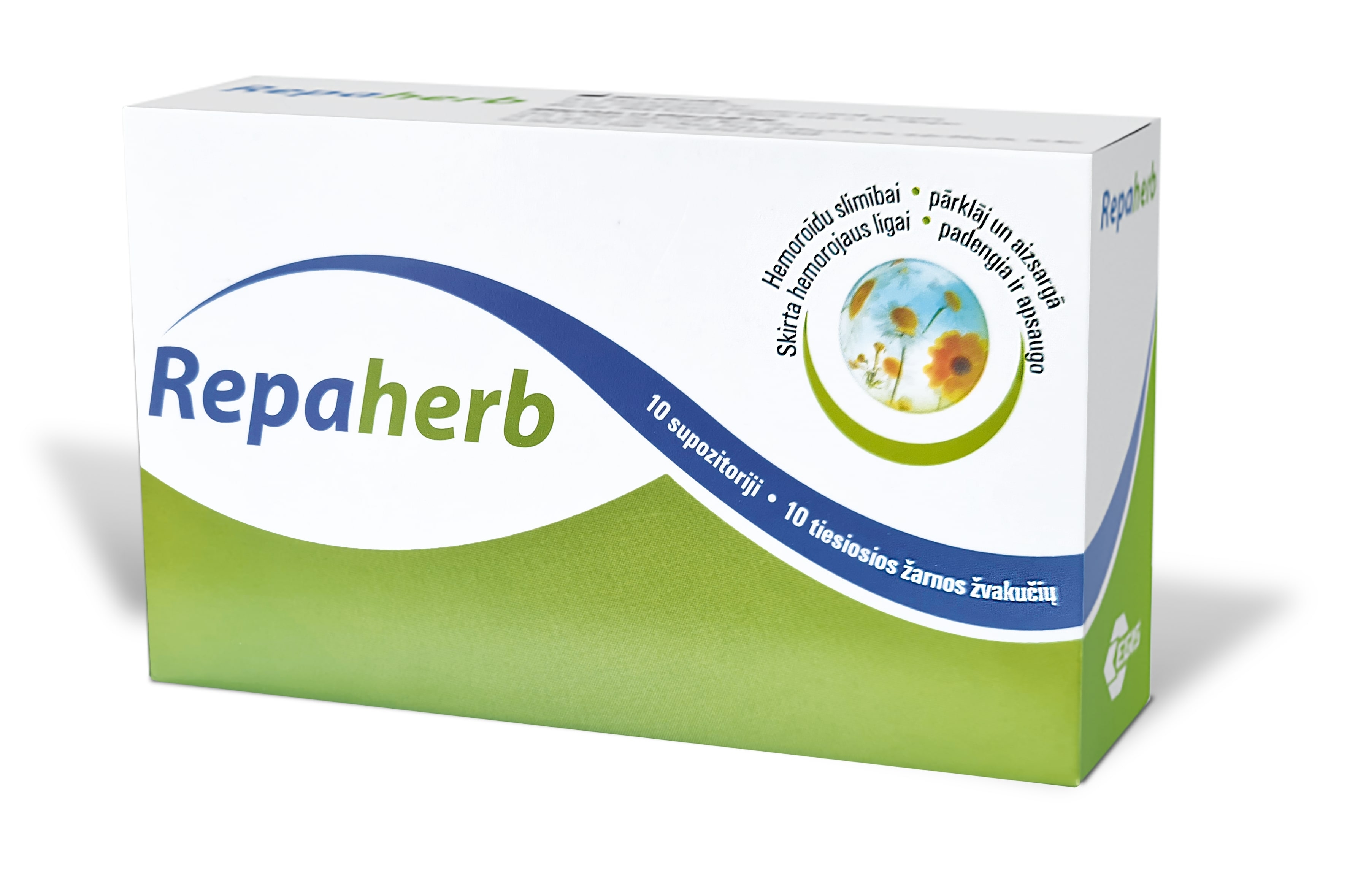 REPAHERB supozitoriji, 10 gab. - Produkta attēls 