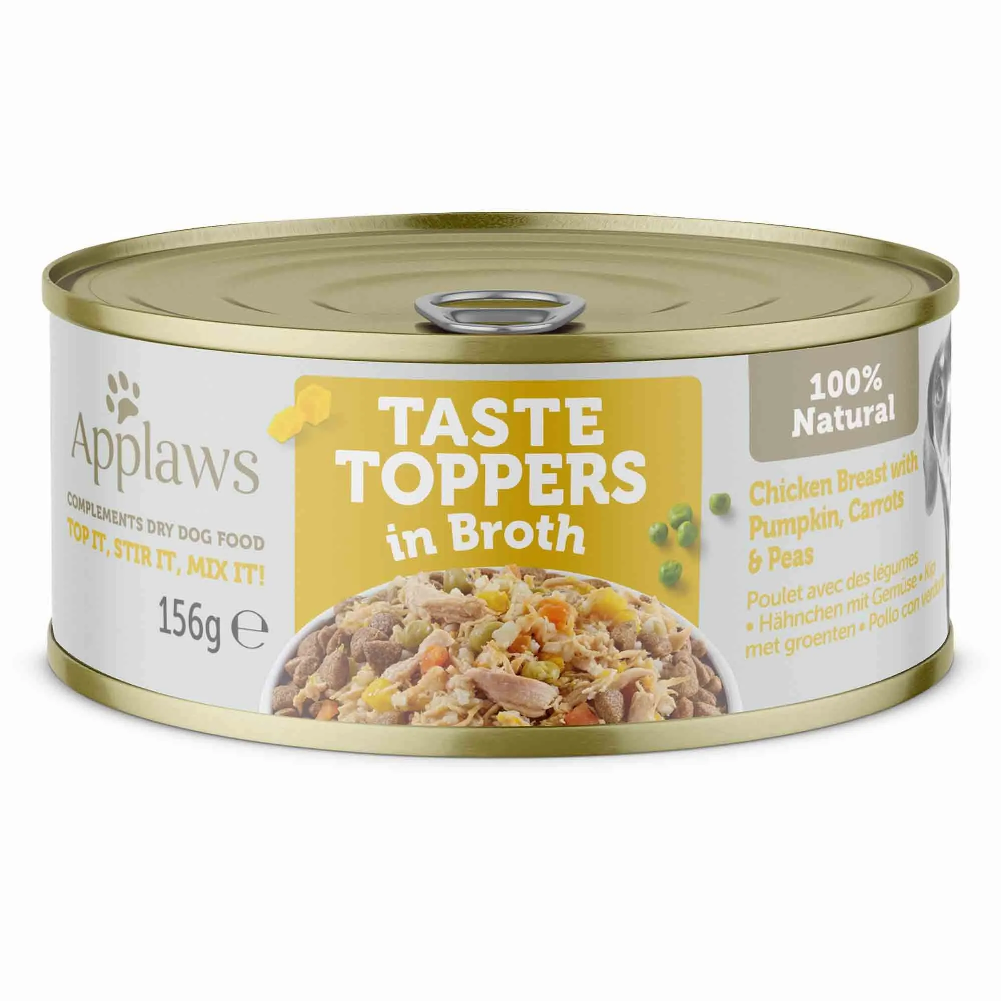 Applaws suņu konservēta barība vistas krūtiņa/dārzeņi buljonā 156g - Produkta attēls 