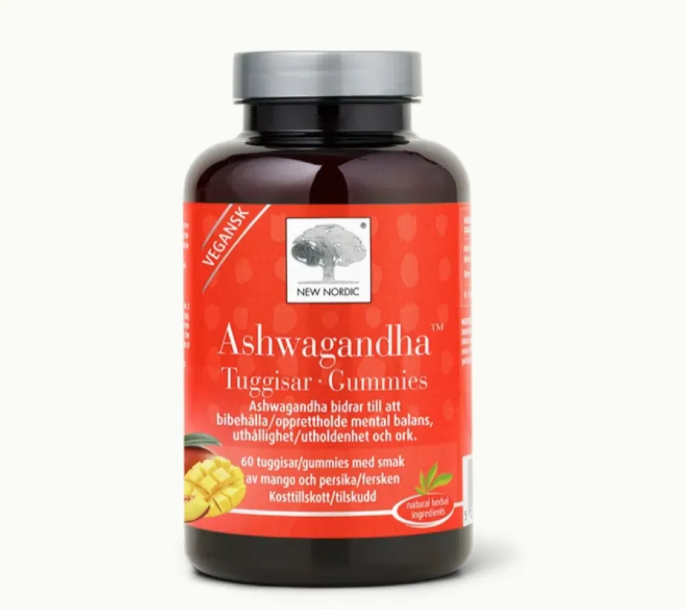 NEW NORDIC Ashwagandha Gummies pastilas, 60 gab. - Produkta attēls 