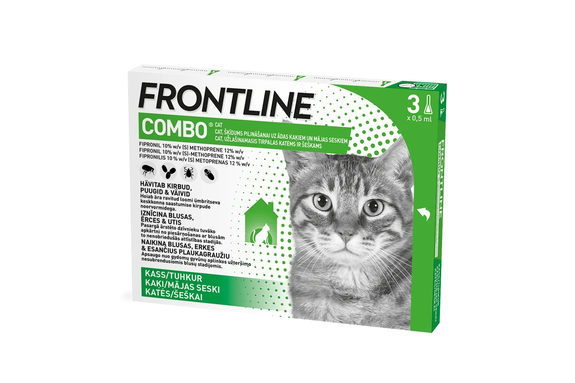 FRONTLINE COMBO SPOT-ON CAT N3 KAĶIEM - Produkta attēls 