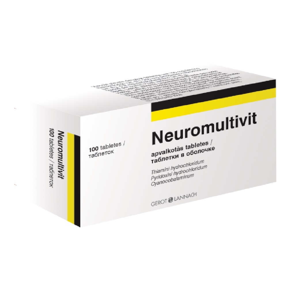 NEUROMULTIVIT tabletes, 100 gab. - Produkta attēls 