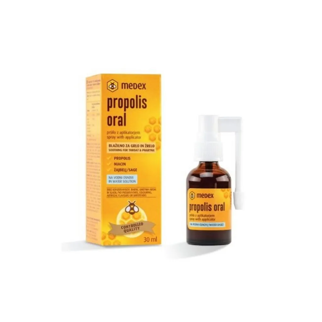 MEDEX Propolis Oral sprejs, 30 ml - Produkta attēls 