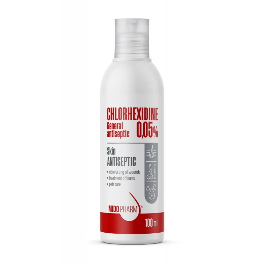 CHLORHEXIDINE MIDOPHARM ŠĶĪDUMS 0.05% 100ML - Produkta attēls 