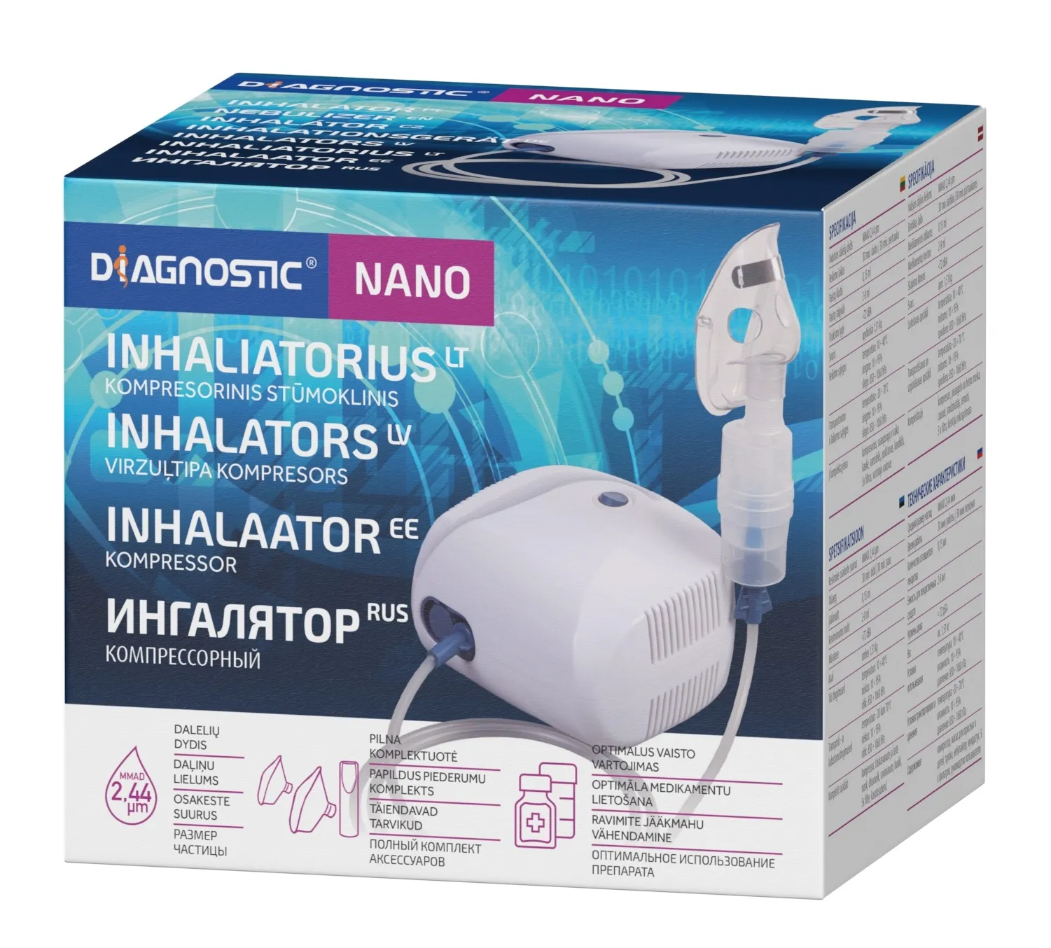 DIAGNOSIS Nano inhalators - Produkta attēls 