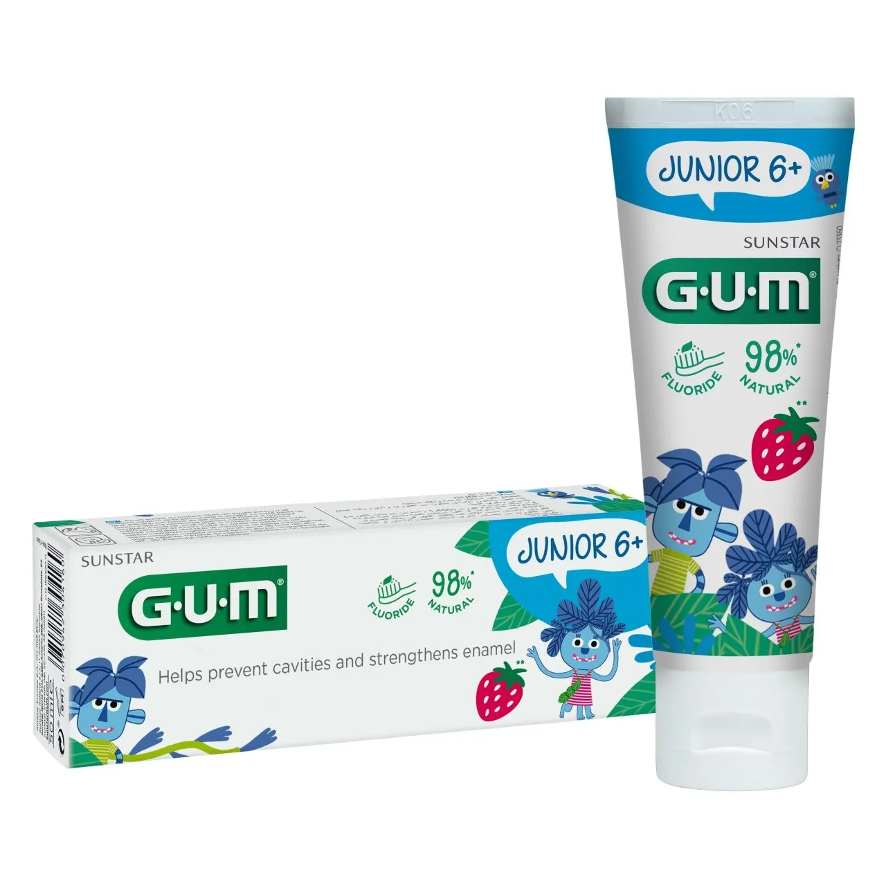GUM® Junior zobu pasta (6+ gadiem), 50 ml - Produkta attēls 