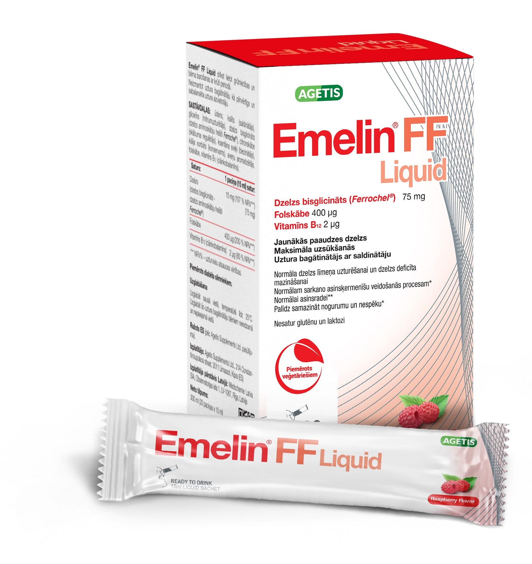 EMELIN FF Liquid 15 ml paciņas, 20 gab - Produkta attēls 