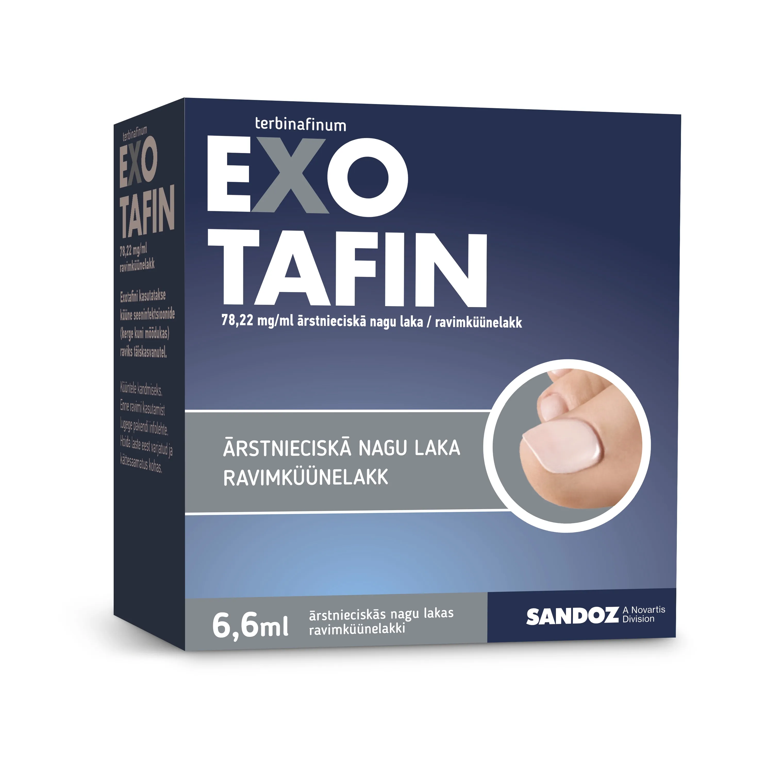 EXOTAFIN ĀRST NAGU LAKA 78.22MG/ML 6.6ML - Produkta attēls 
