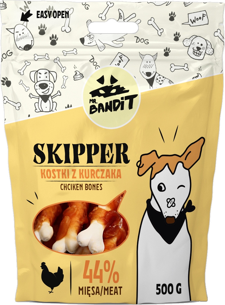 MR.BANDIT SKIPPER TĪTIE VISTAS KAULIŅI 500G - Produkta attēls 