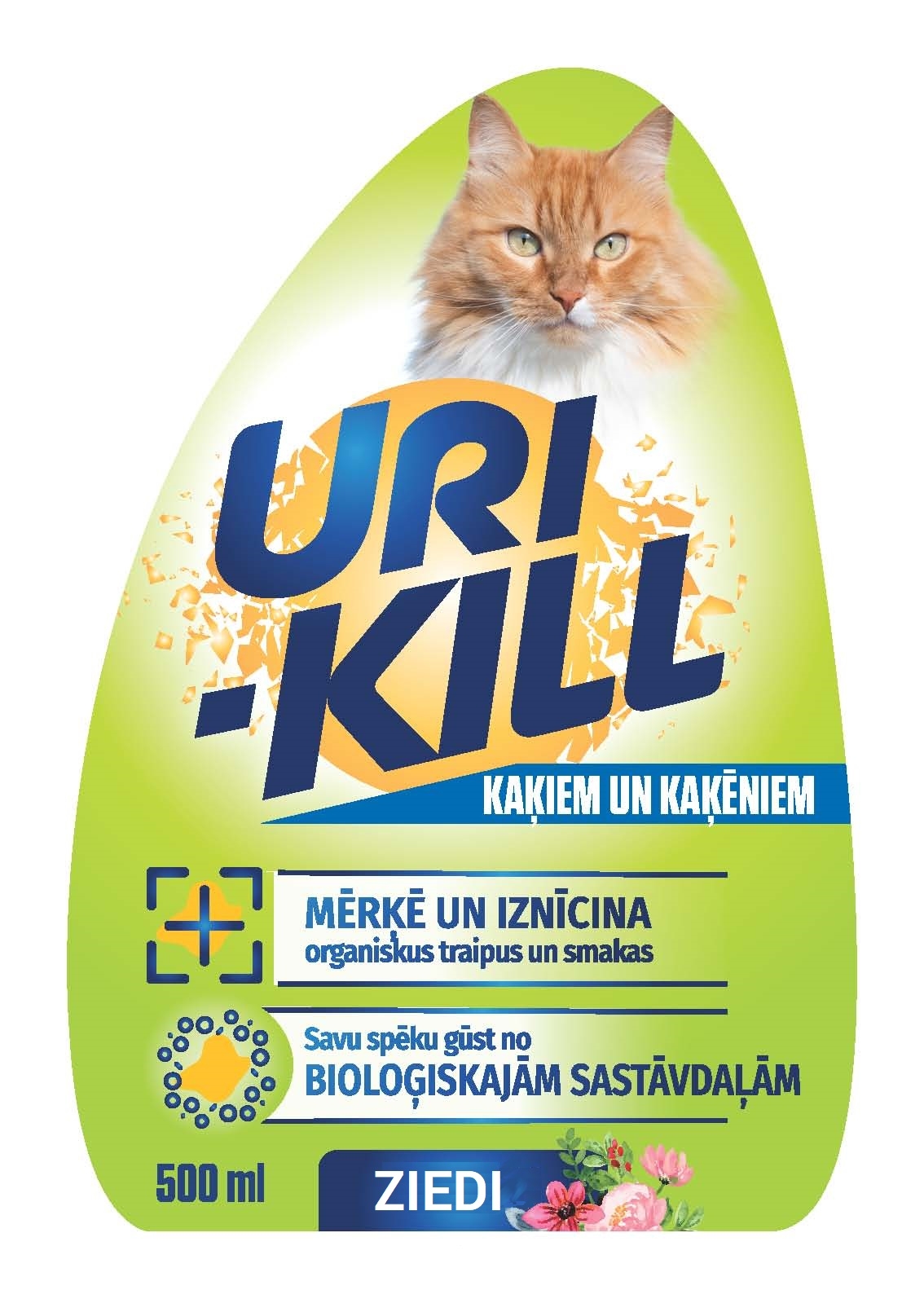 URI-KILL KAĶIEM/KAĶĒNIEM ZIEDI 500ML - Produkta attēls 