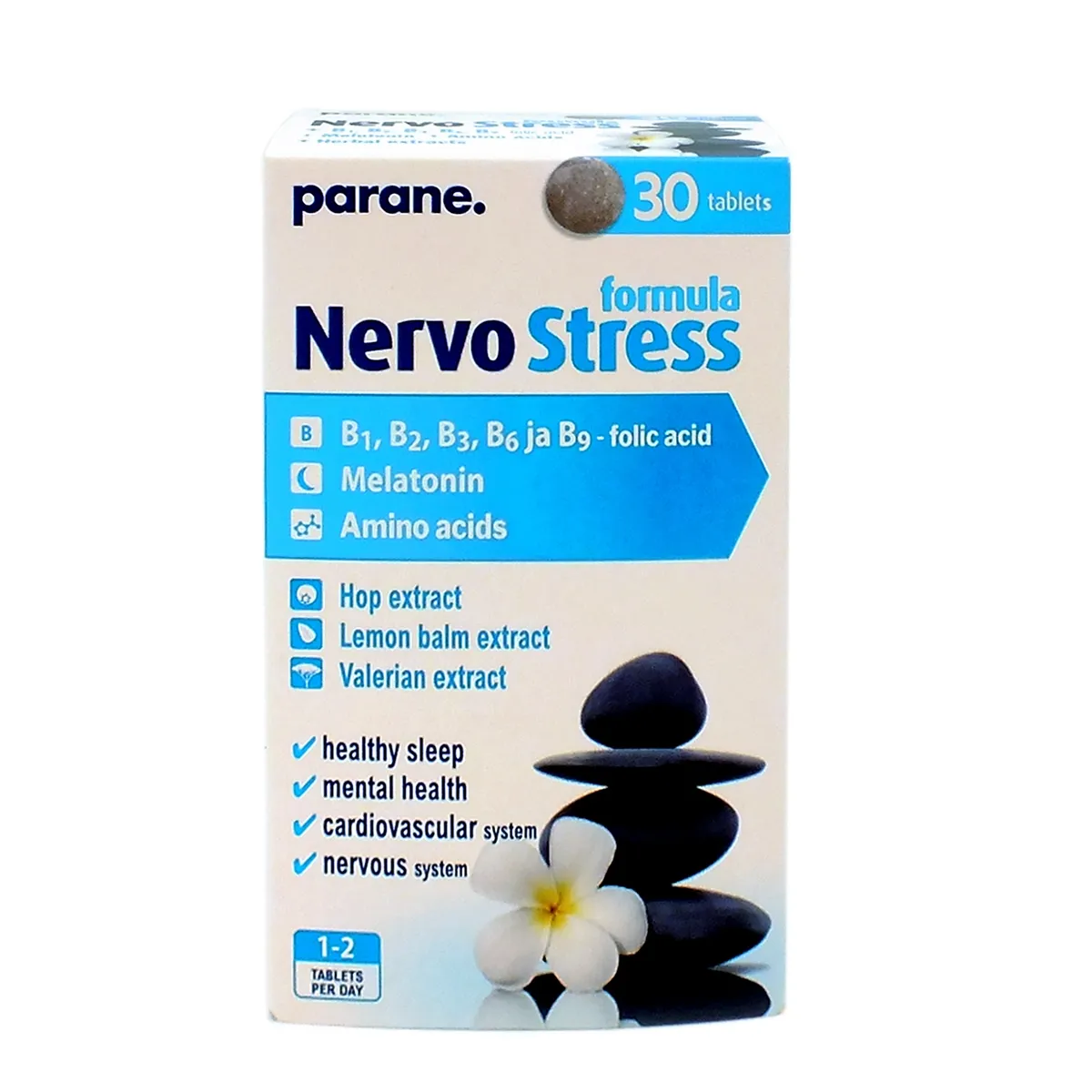 PARENE Nervo Stress Formula tabletes, 30 gab - Produkta attēls 