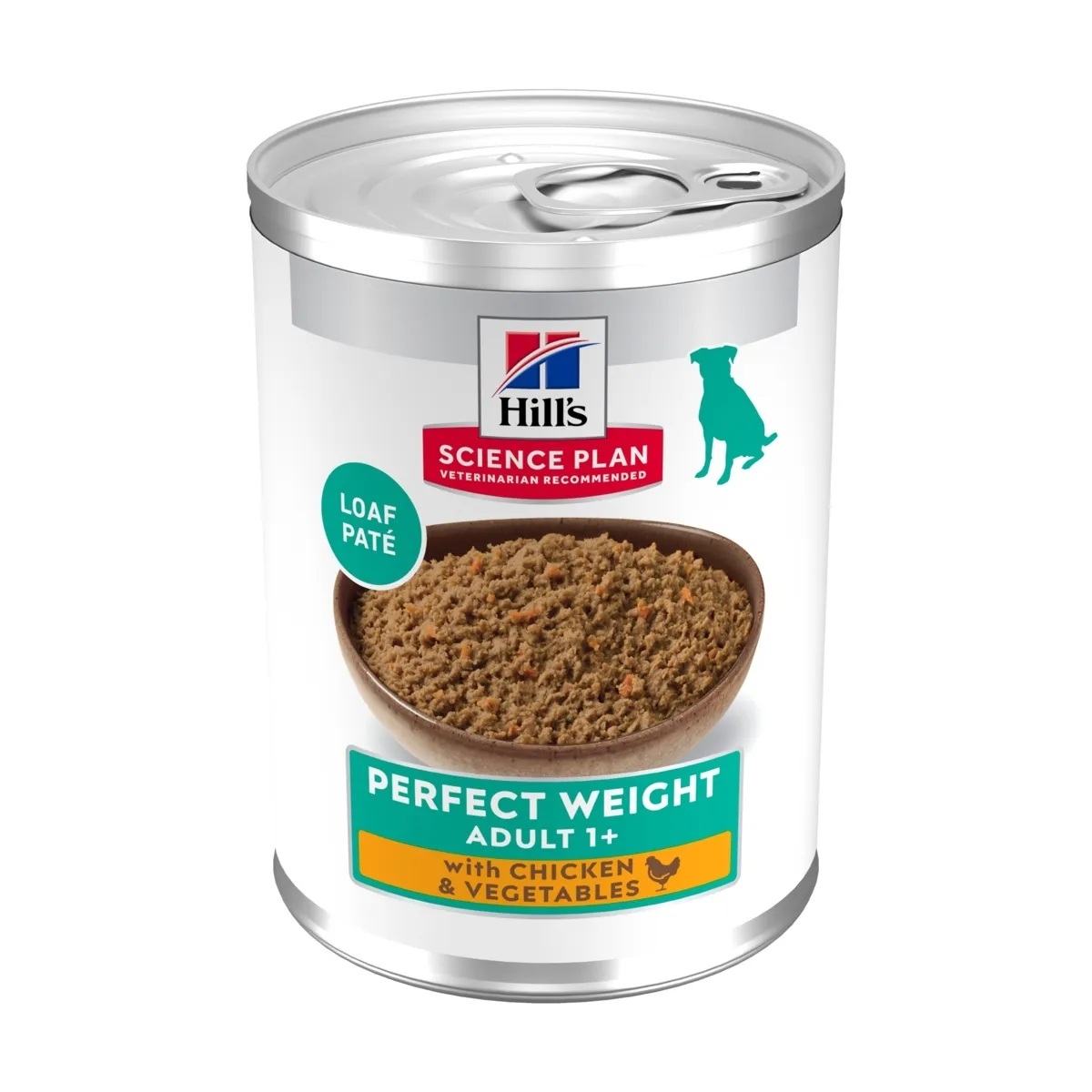 Hills suņu konservēta barība Perfect Weight vista/dārzeņi 363g - Produkta attēls 