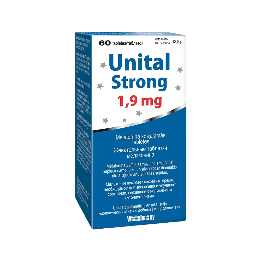 Unital Strong 1,9 mg tabletes, 60 gab - Produkta attēls 