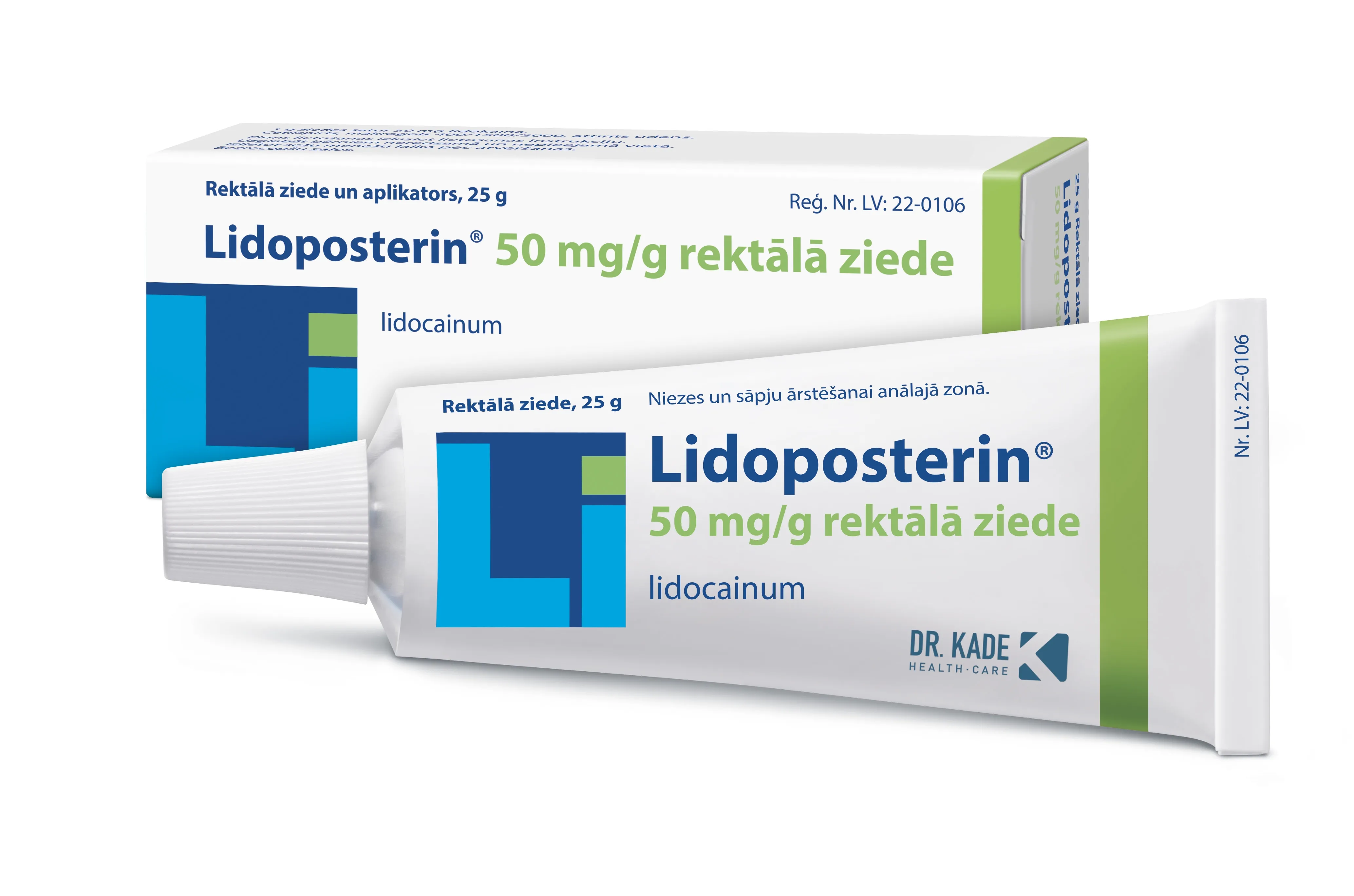 LIDOPOSTERIN ZIEDE REKTĀLĀ 50MG/G 25G - Produkta attēls 