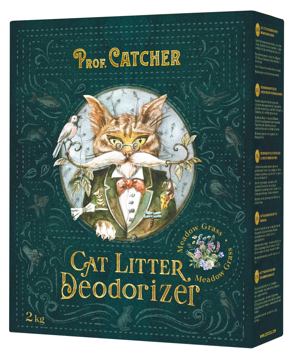 Prof.Catcher pūderis kaķu tualetēm (pļavas zāle) 2kg - Produkta attēls 