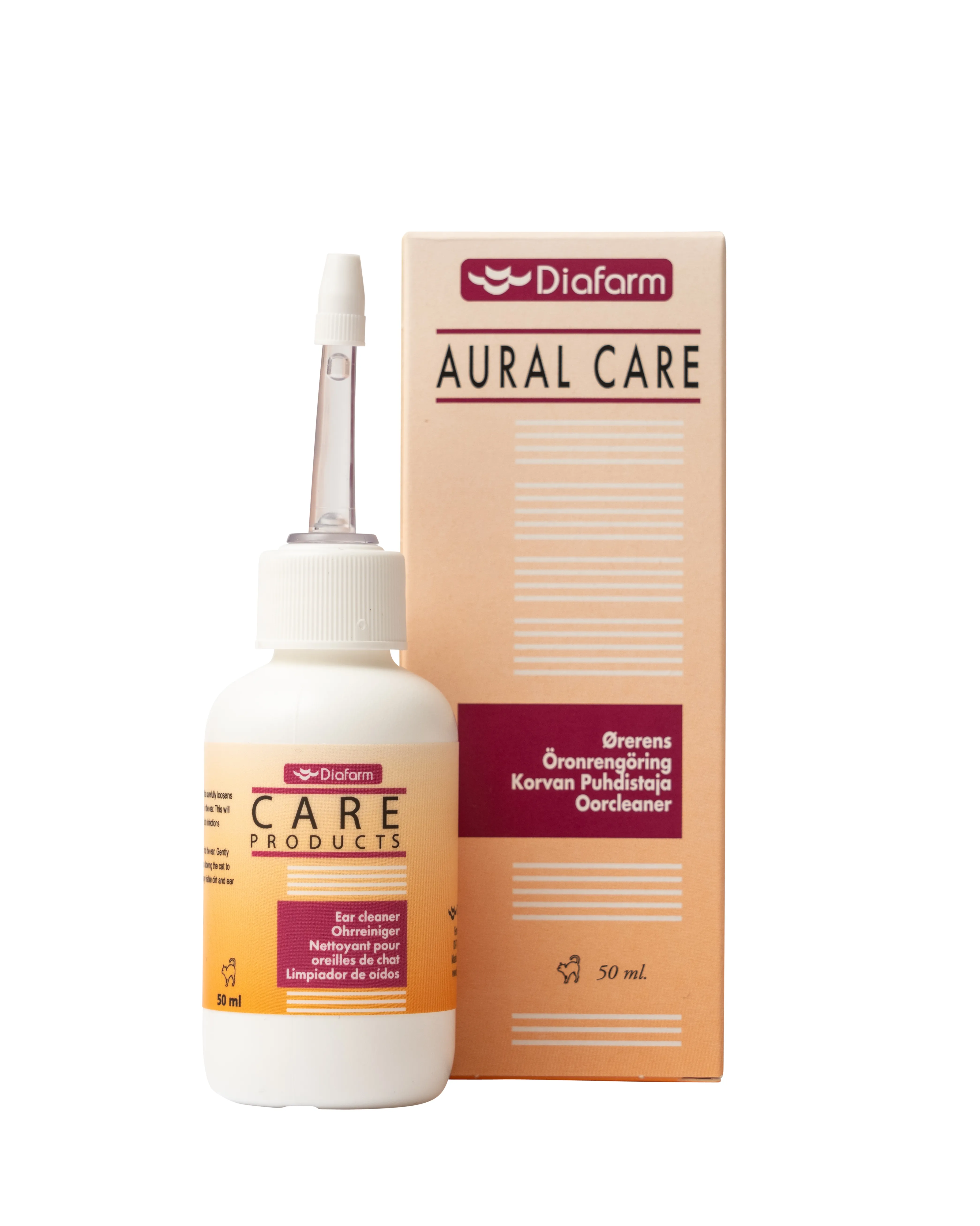 DF EAR CLEANER FOR CAT AUSU TĪRĪŠANAI KAĶIEM 50ML - Produkta attēls 
