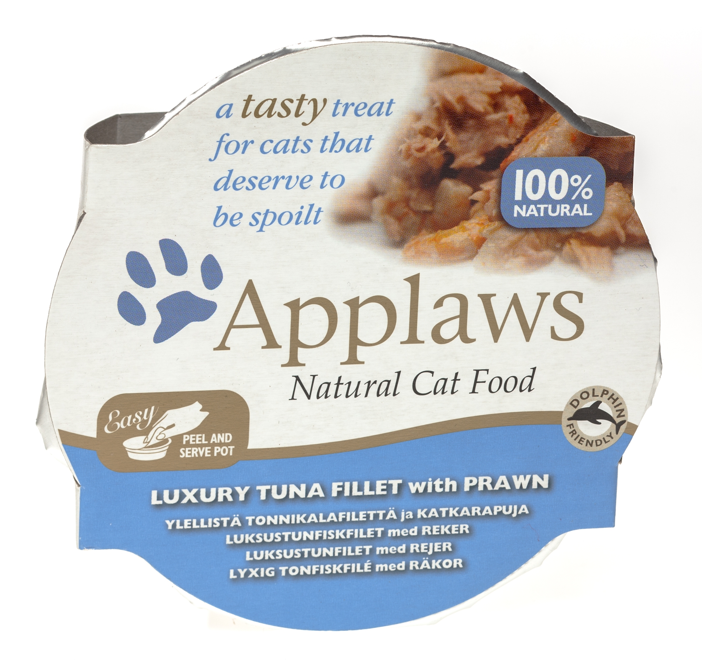 Applaws kaķu mitrā b. trauciņā tuncis/garneles 60g (7002) - Produkta attēls 