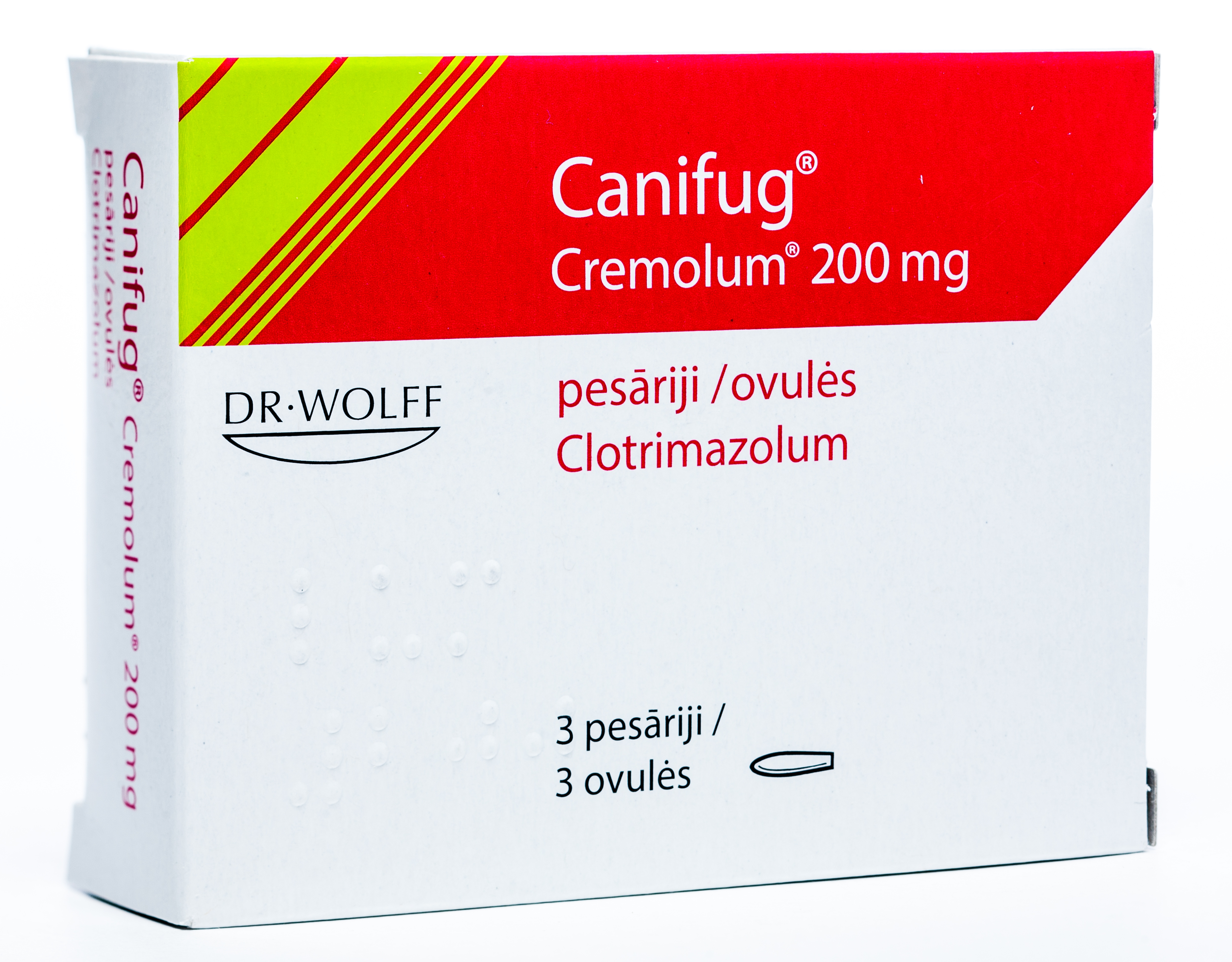 CANIFUG CREMOLUM 200MG VAGINĀLĀS SVECĪTES N3 - Produkta attēls 