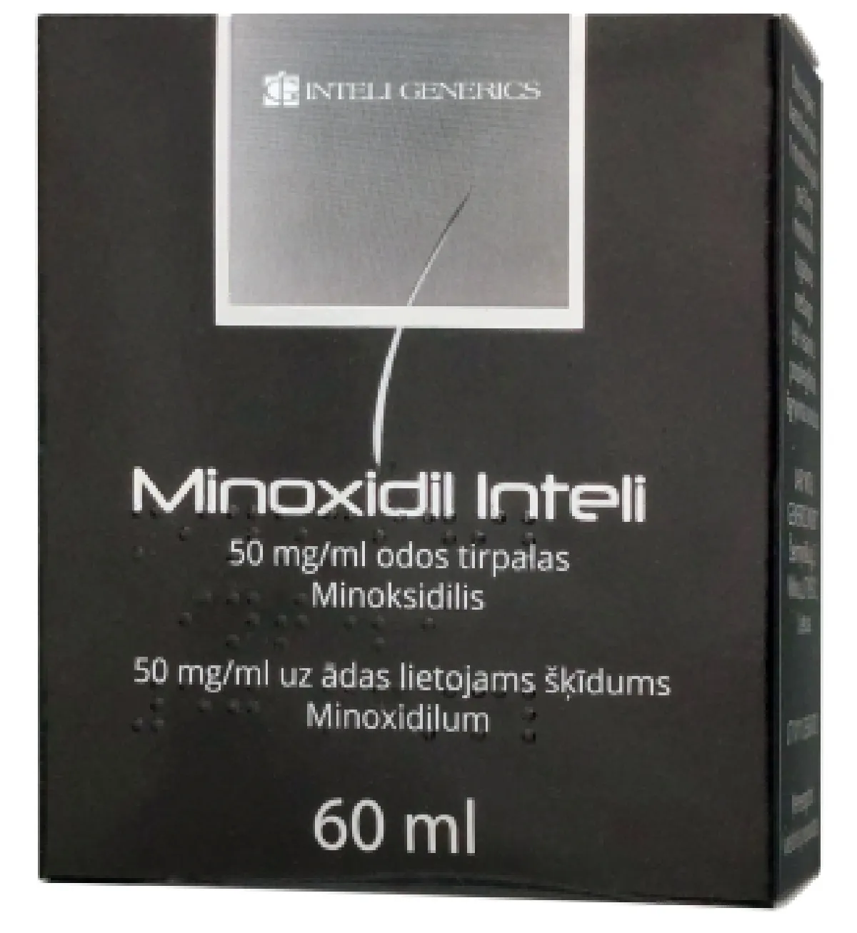 MINOXIDIL INTELI 50MG/ML SOL 60ML - Produkta attēls 