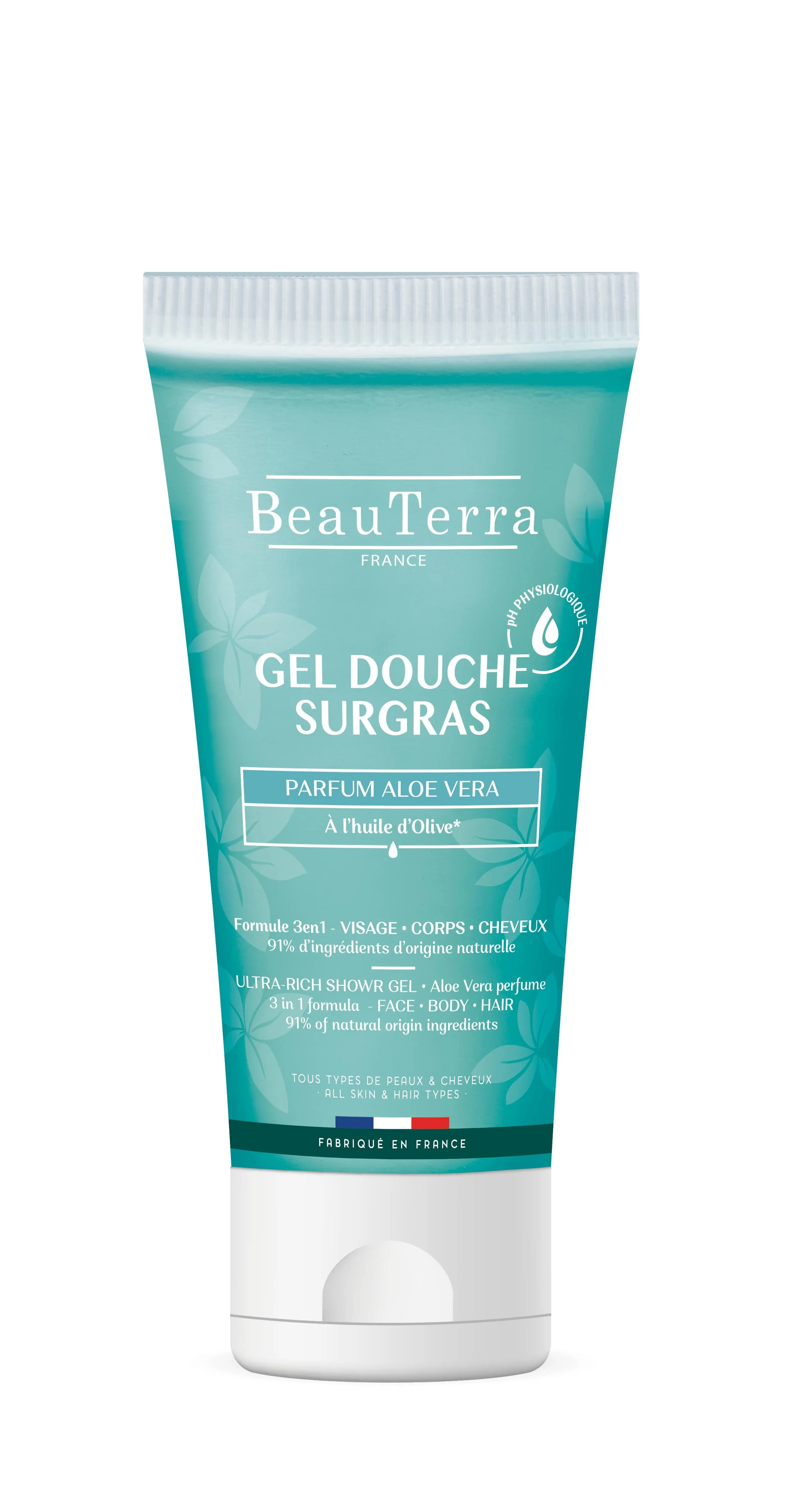 BEAUETRRA Aloe Vera dušas želeja ar olīveļļu, 200 ml - Produkta attēls 