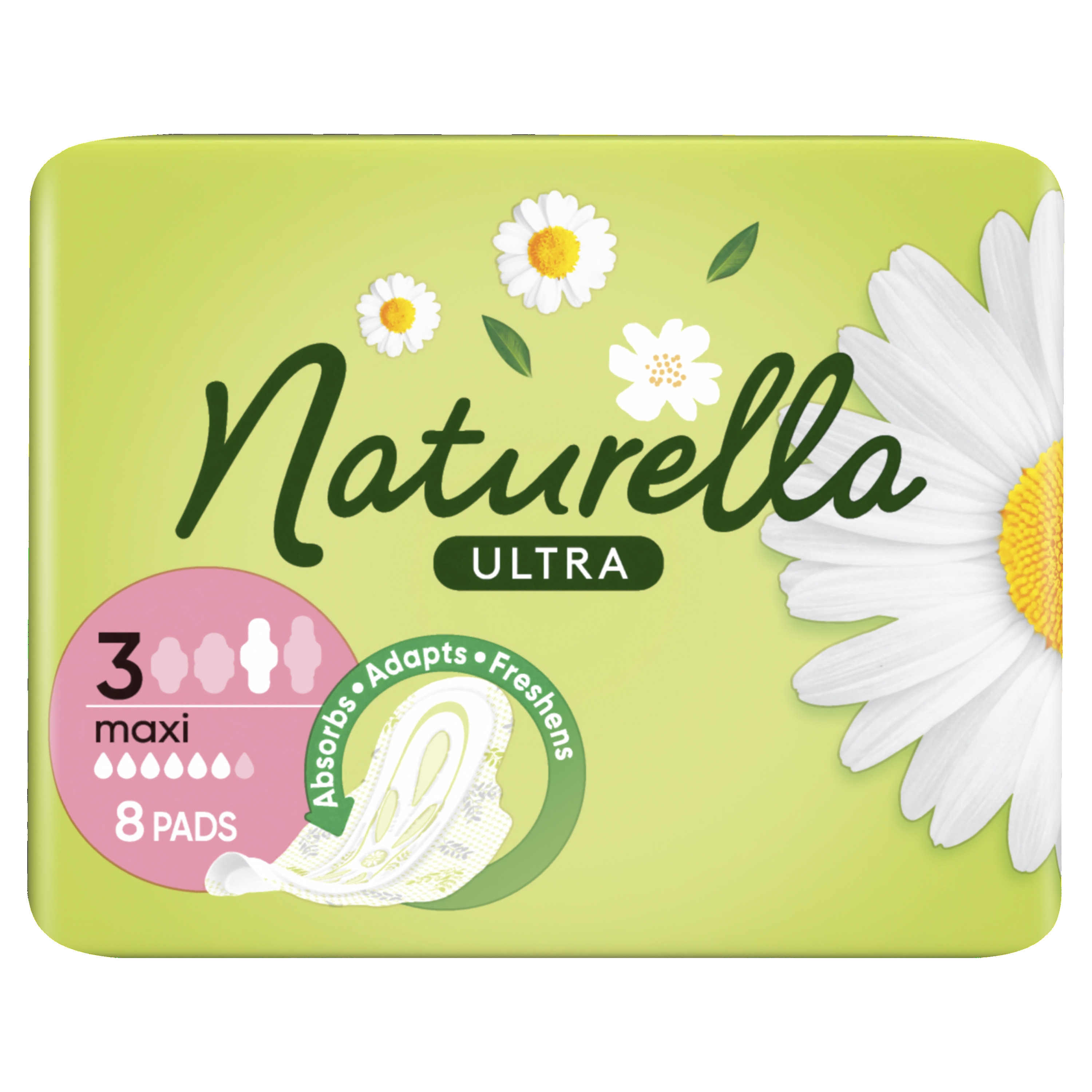 NATURELLA Ultra Maxi higiēniskās paketes, 8 gab - Produkta attēls 