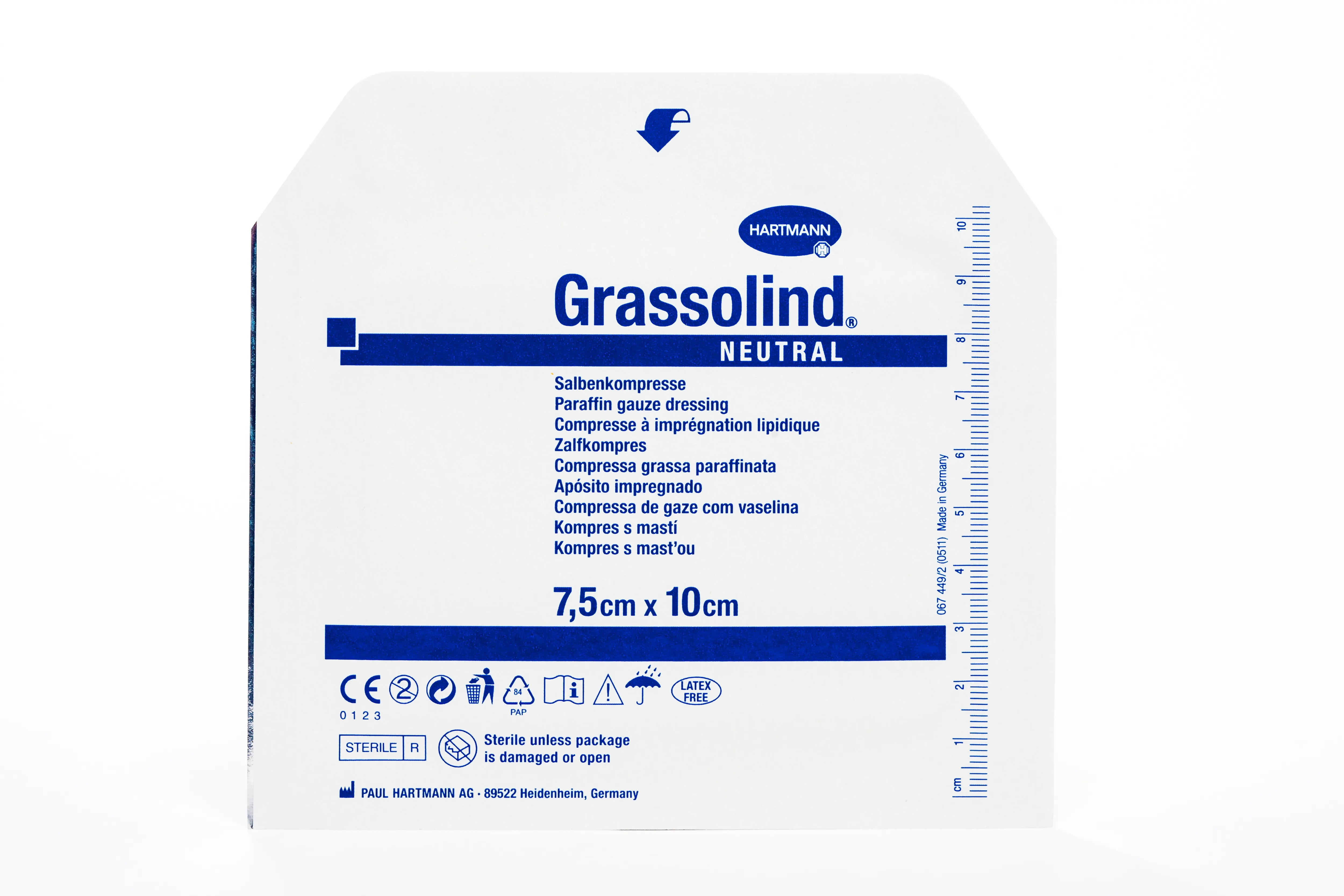 BRŪČU PLĀKSTERI GRASSOLIND ST(TĪKLV) 7.5X10CM N1 - Produkta attēls 
