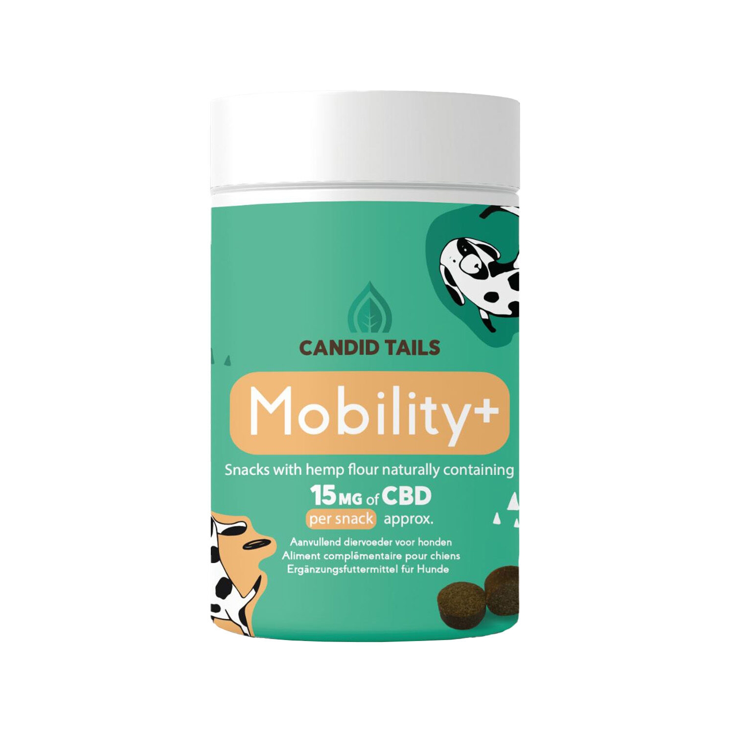 Candid Tails CBD Mobility+ papildbarība suņiem 150g - Produkta attēls 