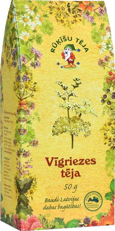 RŪĶĪŠU TĒJA VĪGRIEZES 50G - Produkta attēls 