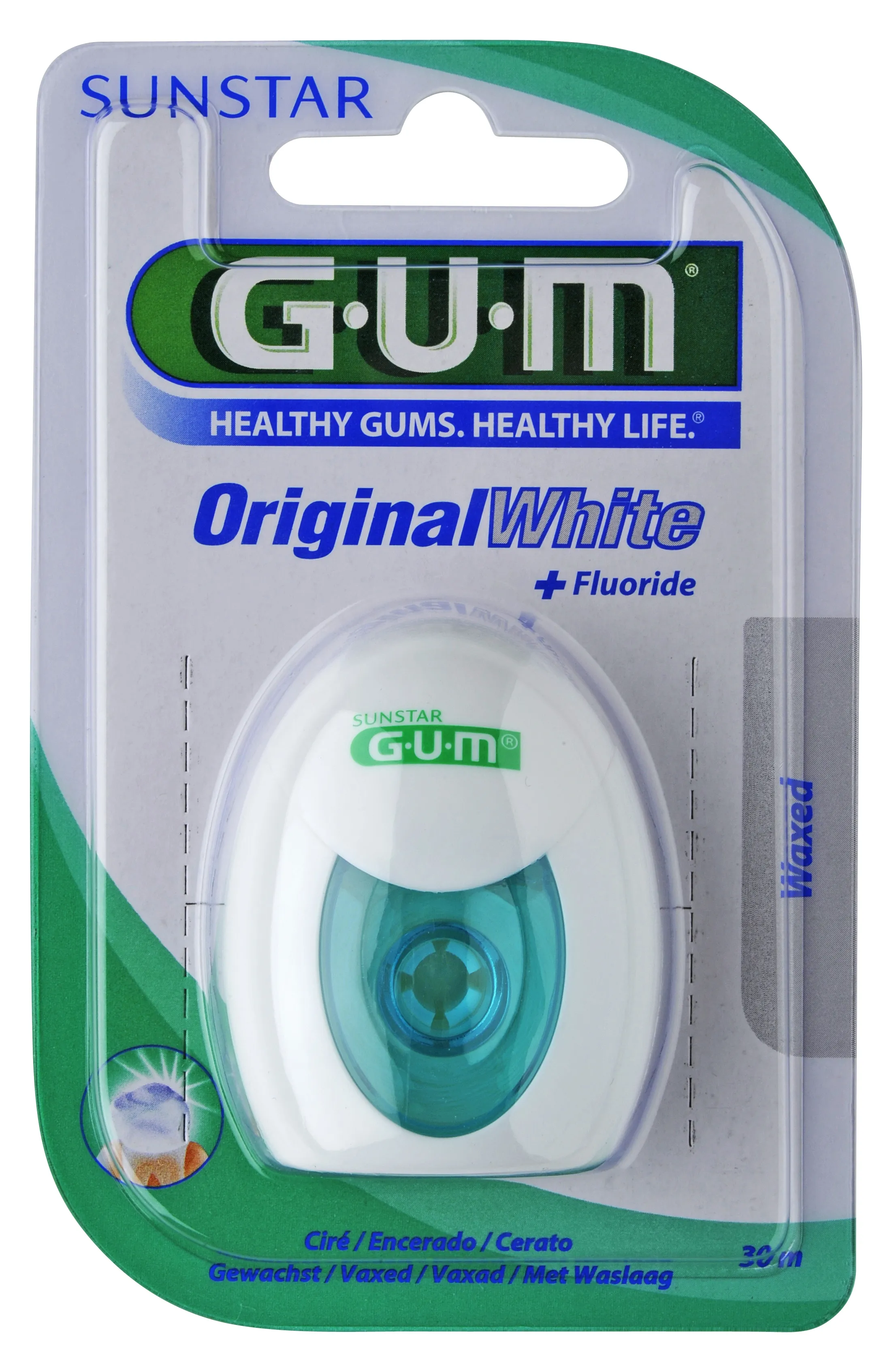 GUM® Original White zobu diegs, 30 m - Produkta attēls 