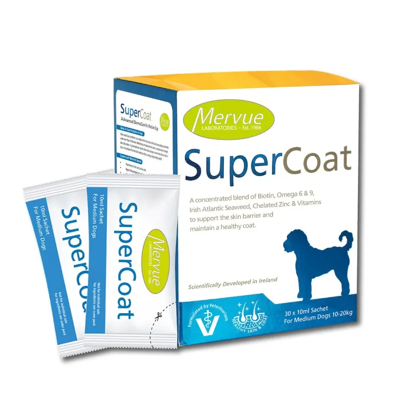 SUPERCOAT MEDIUM BREED 10ML N30 SUŅIEM (10-20KG) - Produkta attēls 