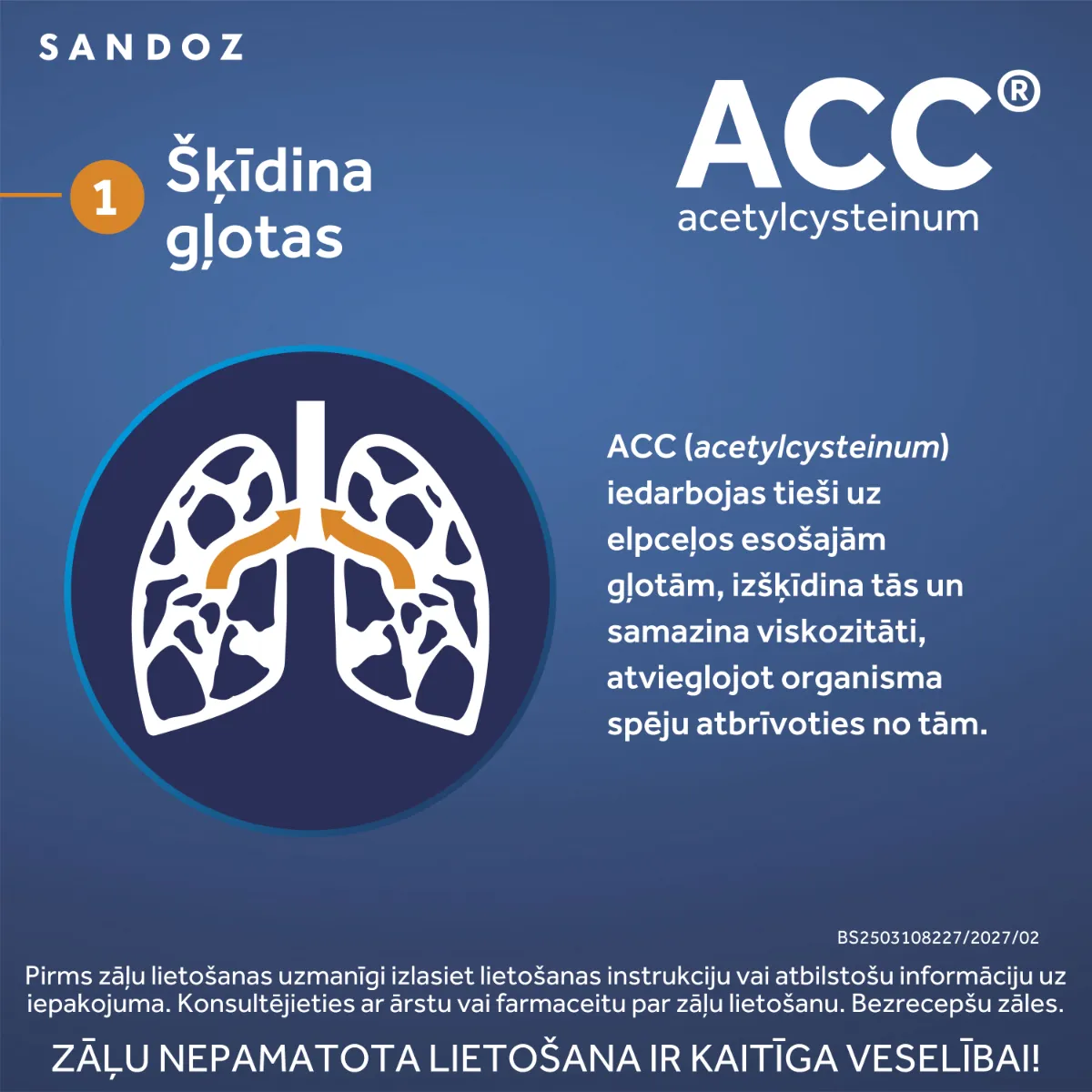 ACC 600mg putojošās tabletes, 6 gab. - Produkta attēls 3