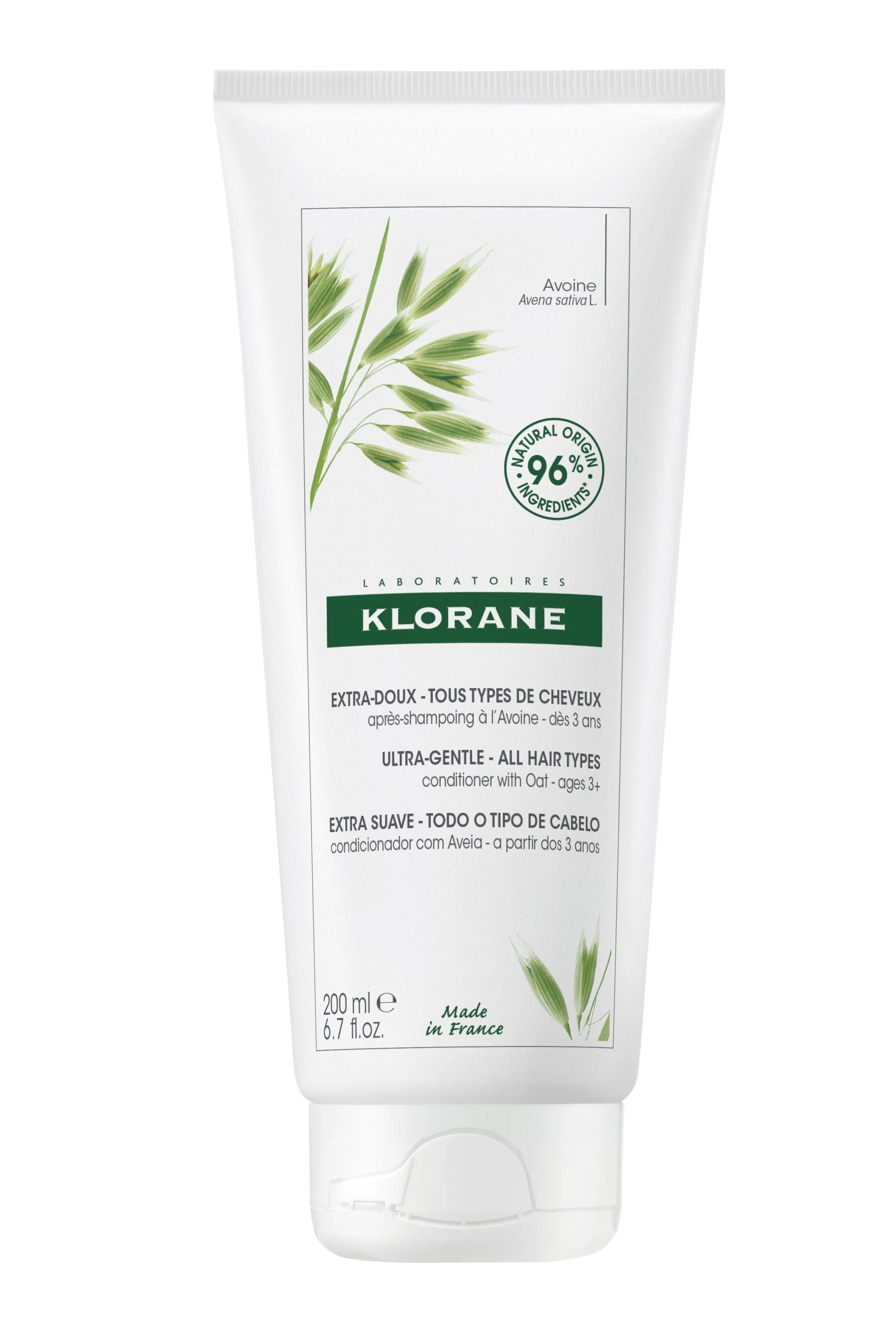 KLORANE kondicionieris ar auzām, 200ml - Produkta attēls 