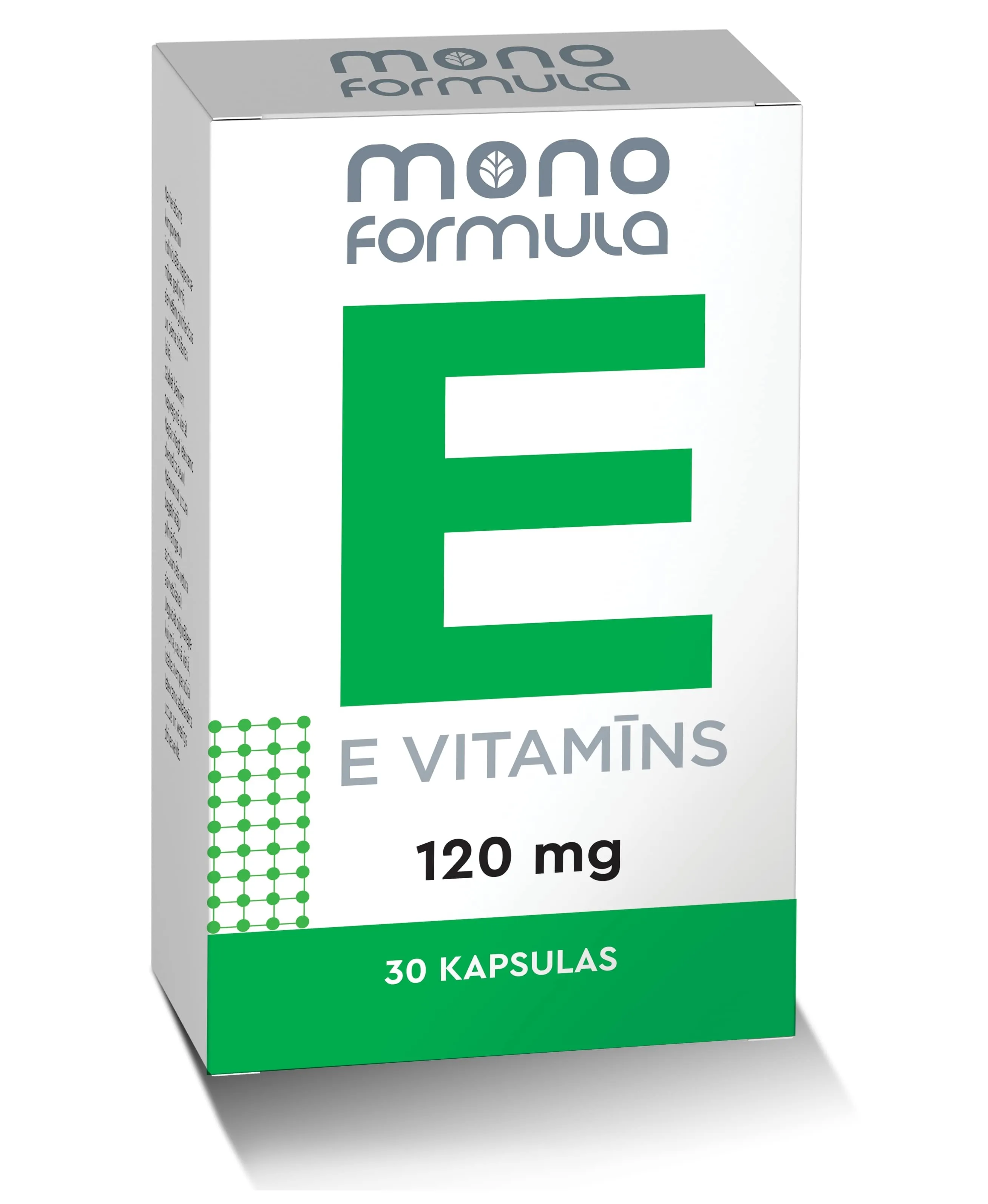 MONO FORMULA E vitamīns kapsulas, 30 gab. - Produkta attēls 