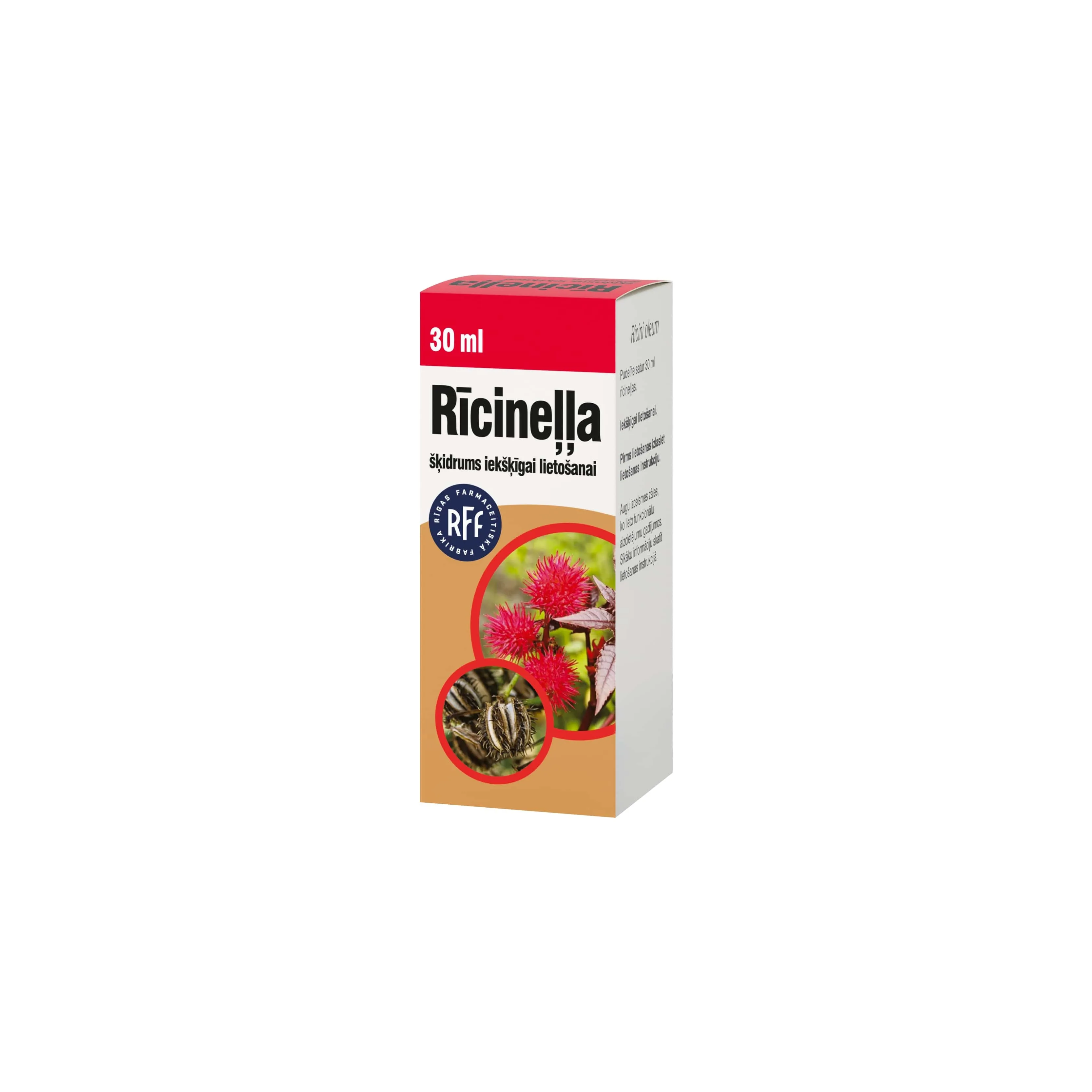 RFF Rīcineļļa (iekšīgi lietojama), 30 ml - Produkta attēls 