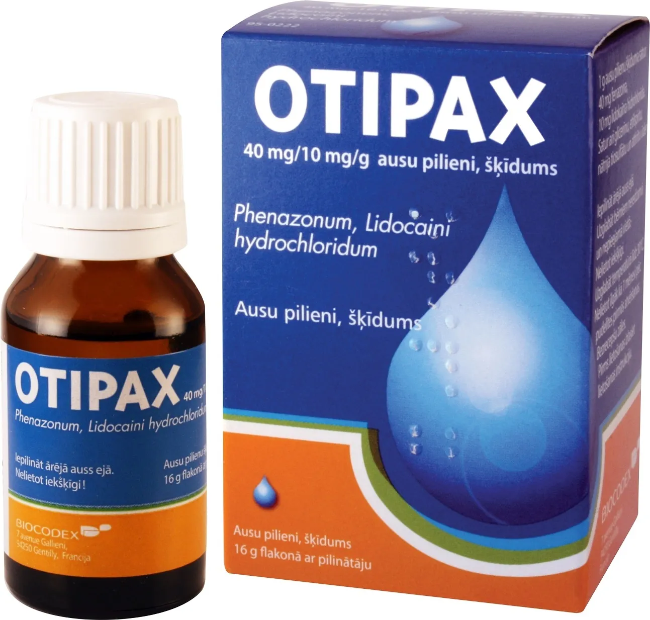 OTIPAX AUSU PILIENI 16G - Produkta attēls 