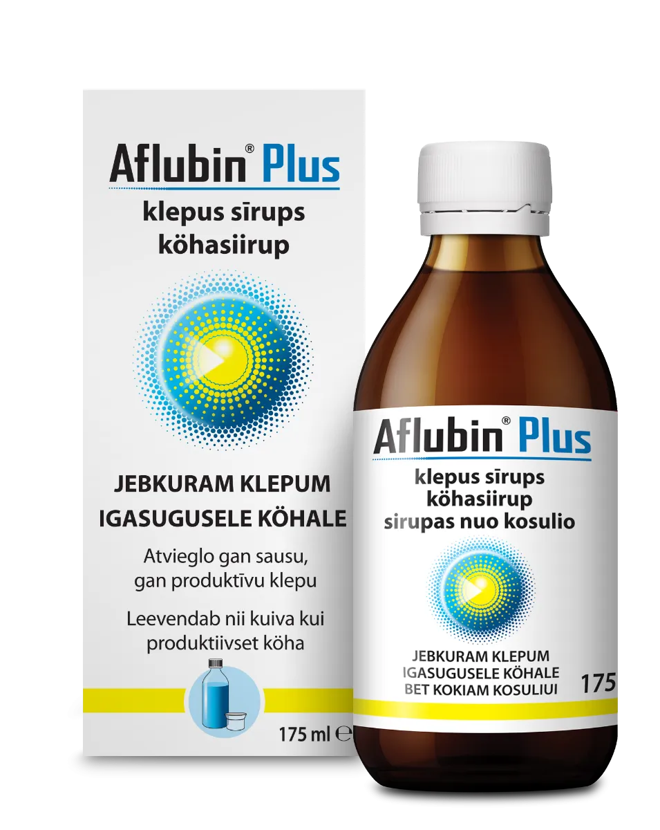 AFLUBIN Plus klepus sīrups, 175 ml - Produkta attēls 2