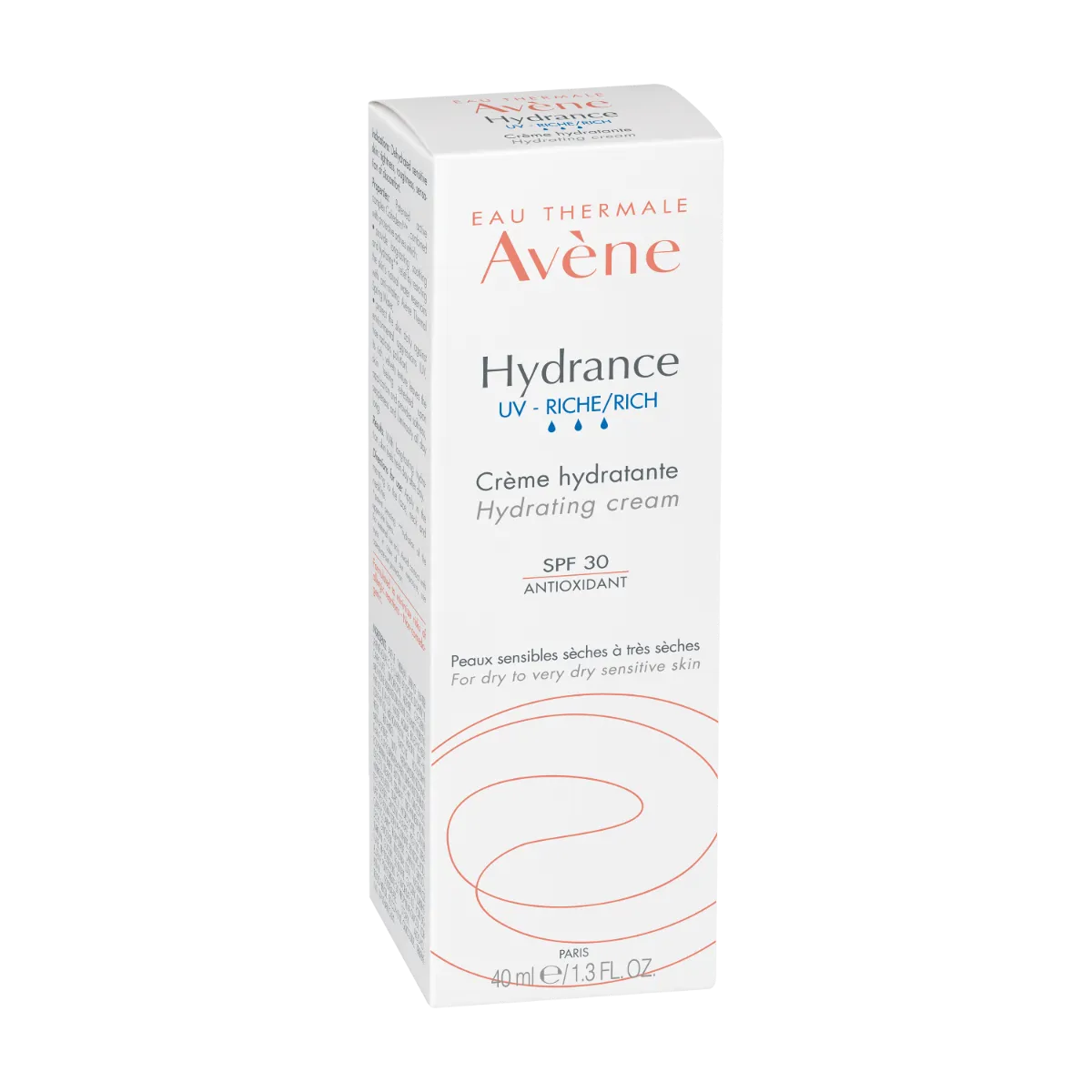 AVÈNE Hydrance UV Rich SPF30 krēms sausai sejas ādai, 40ml - Produkta attēls 2