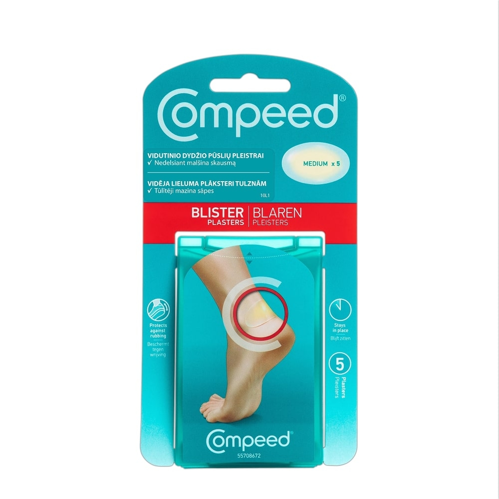COMPEED® vidēja lieluma plāksteri tulznām, 5 gb. - Produkta attēls 