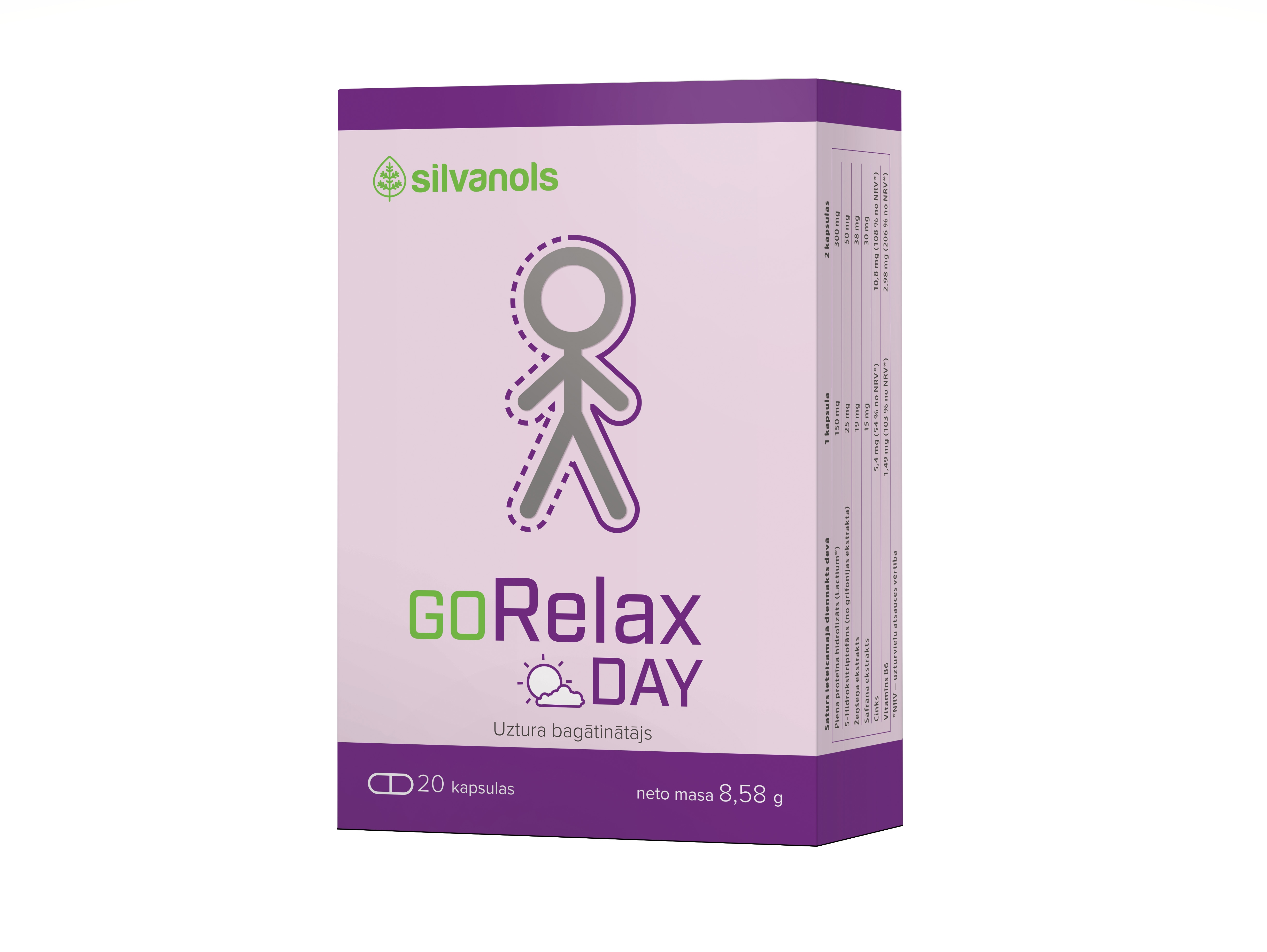 GORELAX Day kapsulas, 20 gab. - Produkta attēls 
