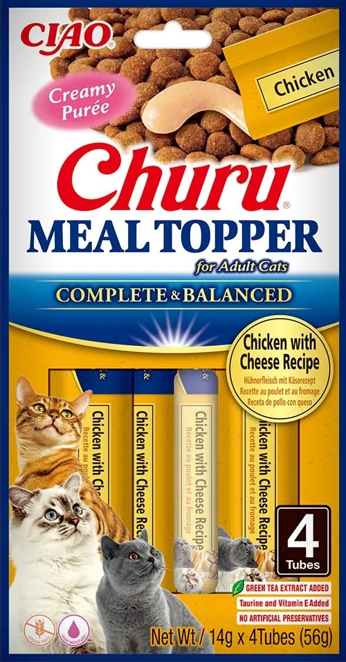 Churu Meal Topper mērce kaķiem, tuncis&siers 56g (14gx4) N12 - Produkta attēls 