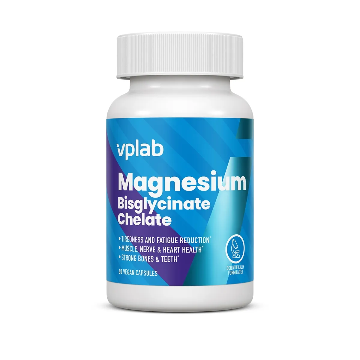VPLAB Magnesium Bisglycinate Chelate kapsulas, 60 gab - Produkta attēls 