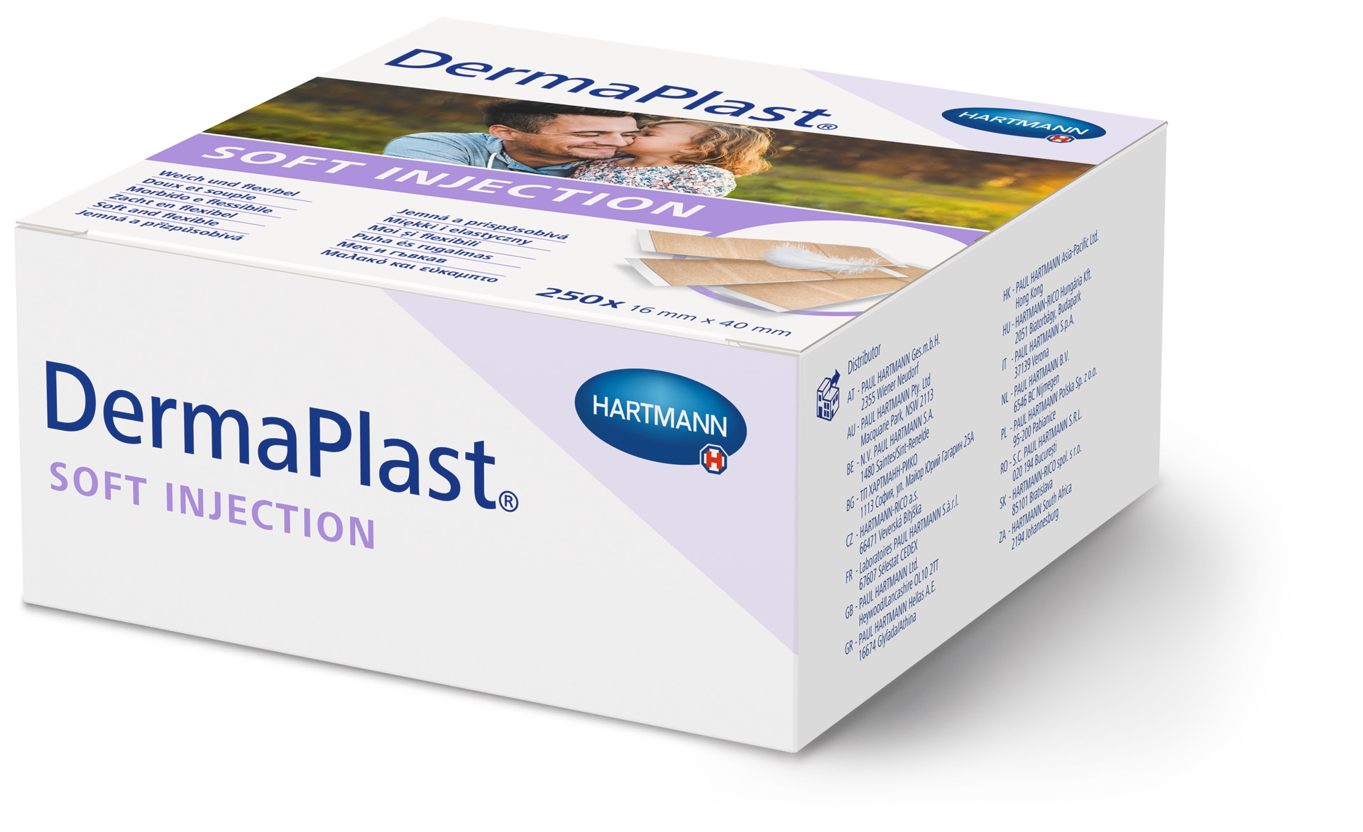 DERMAPLAST pēcinjekciju plāksteri (4 x 1.6 cm), 250 gab - Produkta attēls 