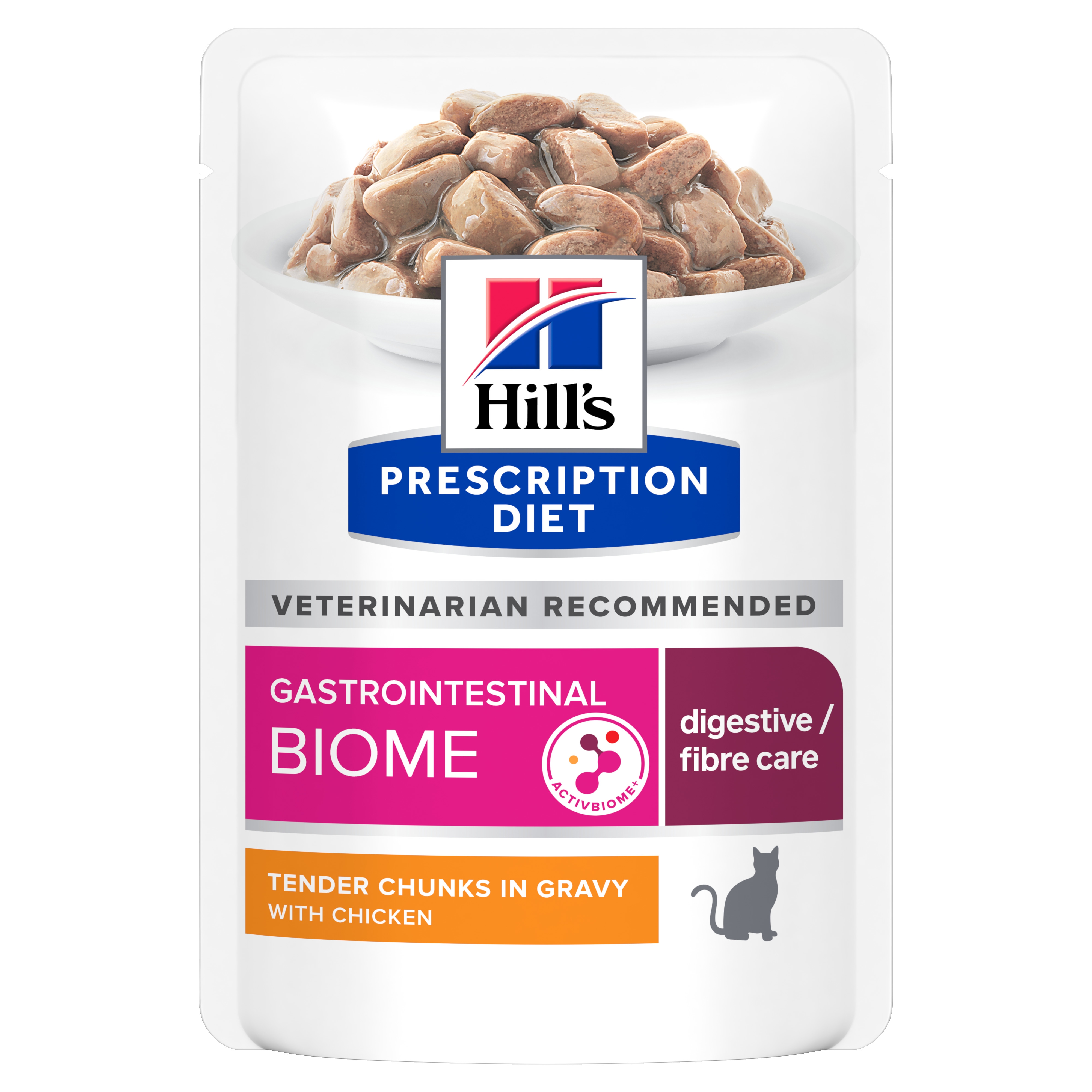 Hills PD kaķu mitrā barība paciņā Gastrointestinal Biome 85g N12 - Produkta attēls 