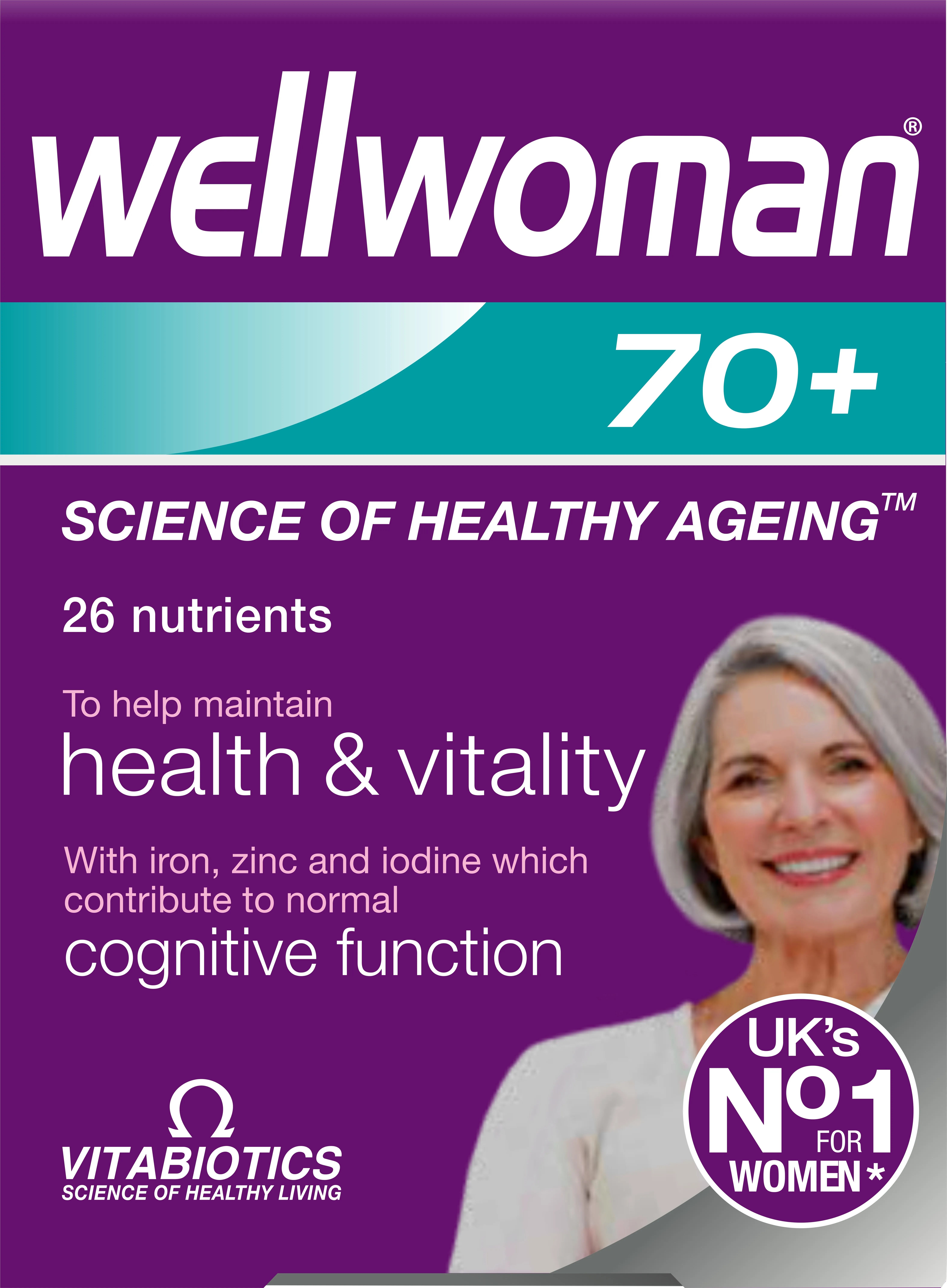 WELLWOMAN 70+ tabletes, 30 gab - Produkta attēls 