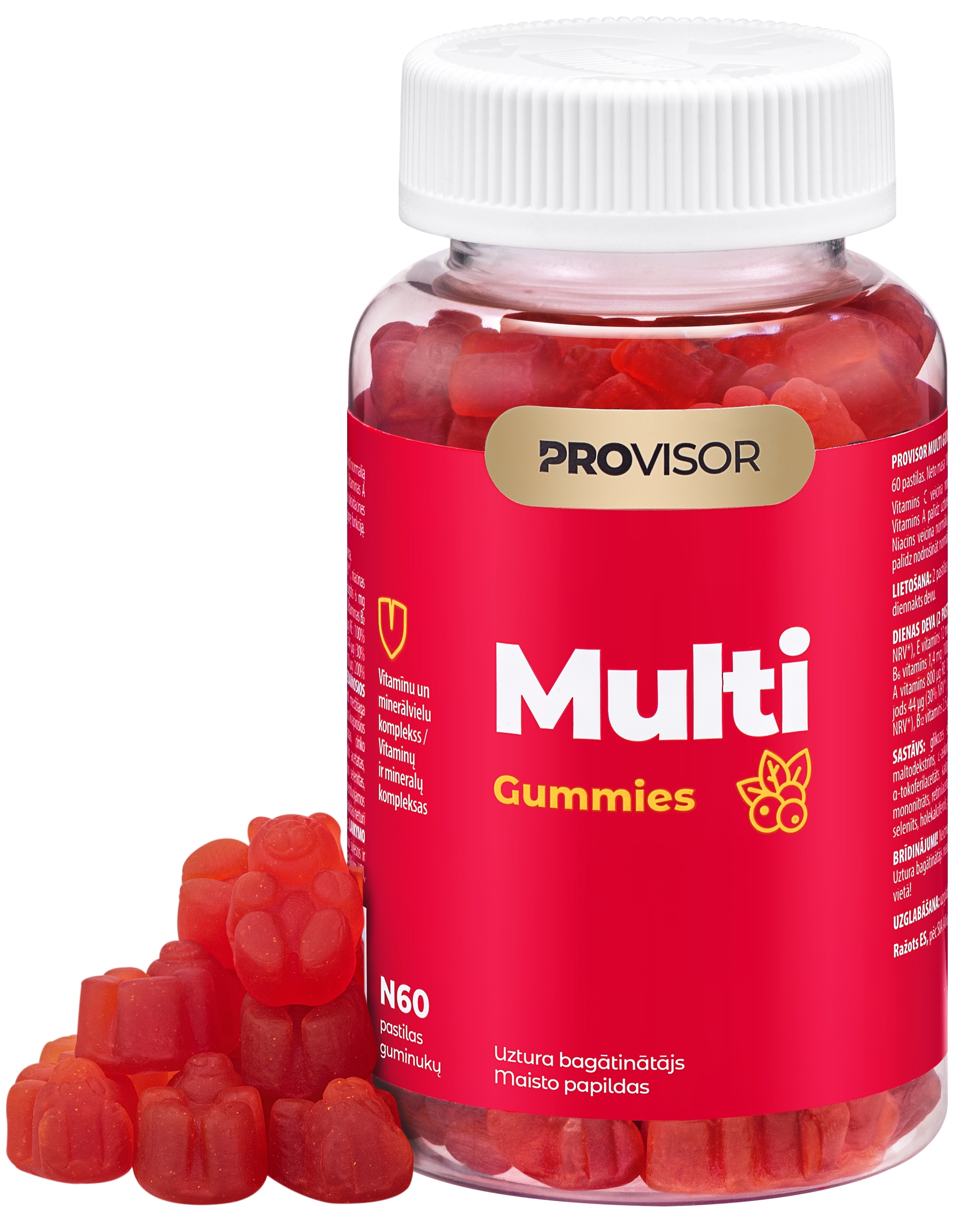 PROVISOR Multi pastilas, 60 gab. - Produkta attēls 