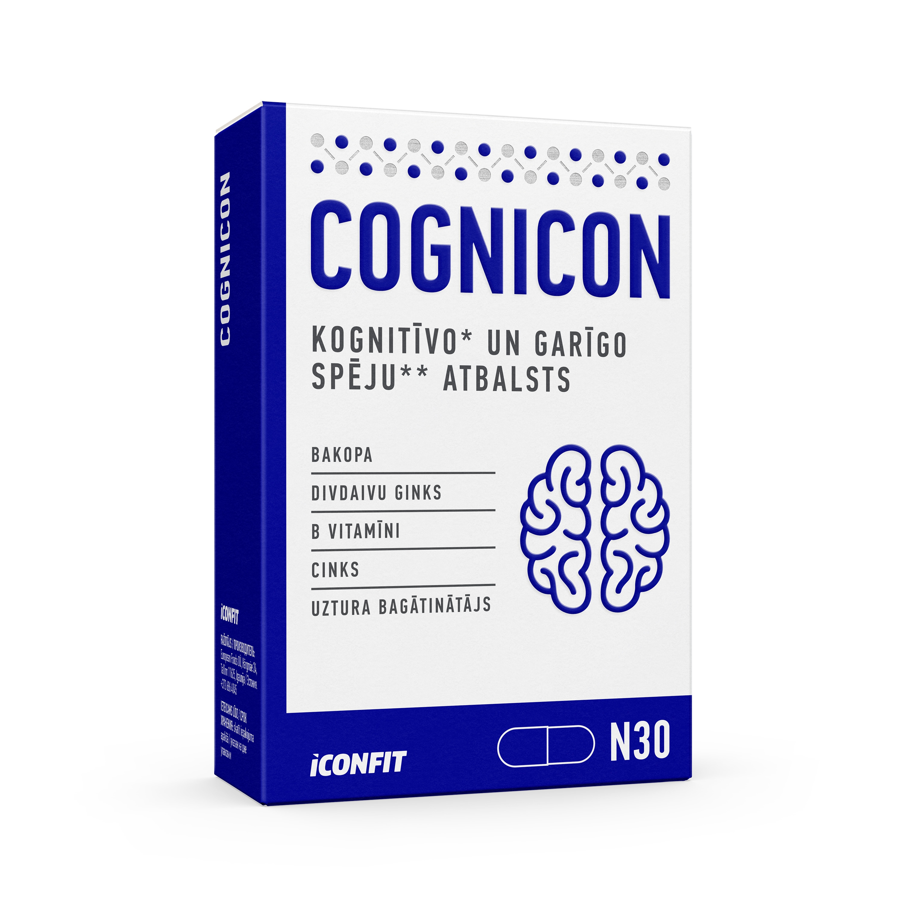 ICONFIT Cognicon kapsulas, 30 gab. - Produkta attēls 