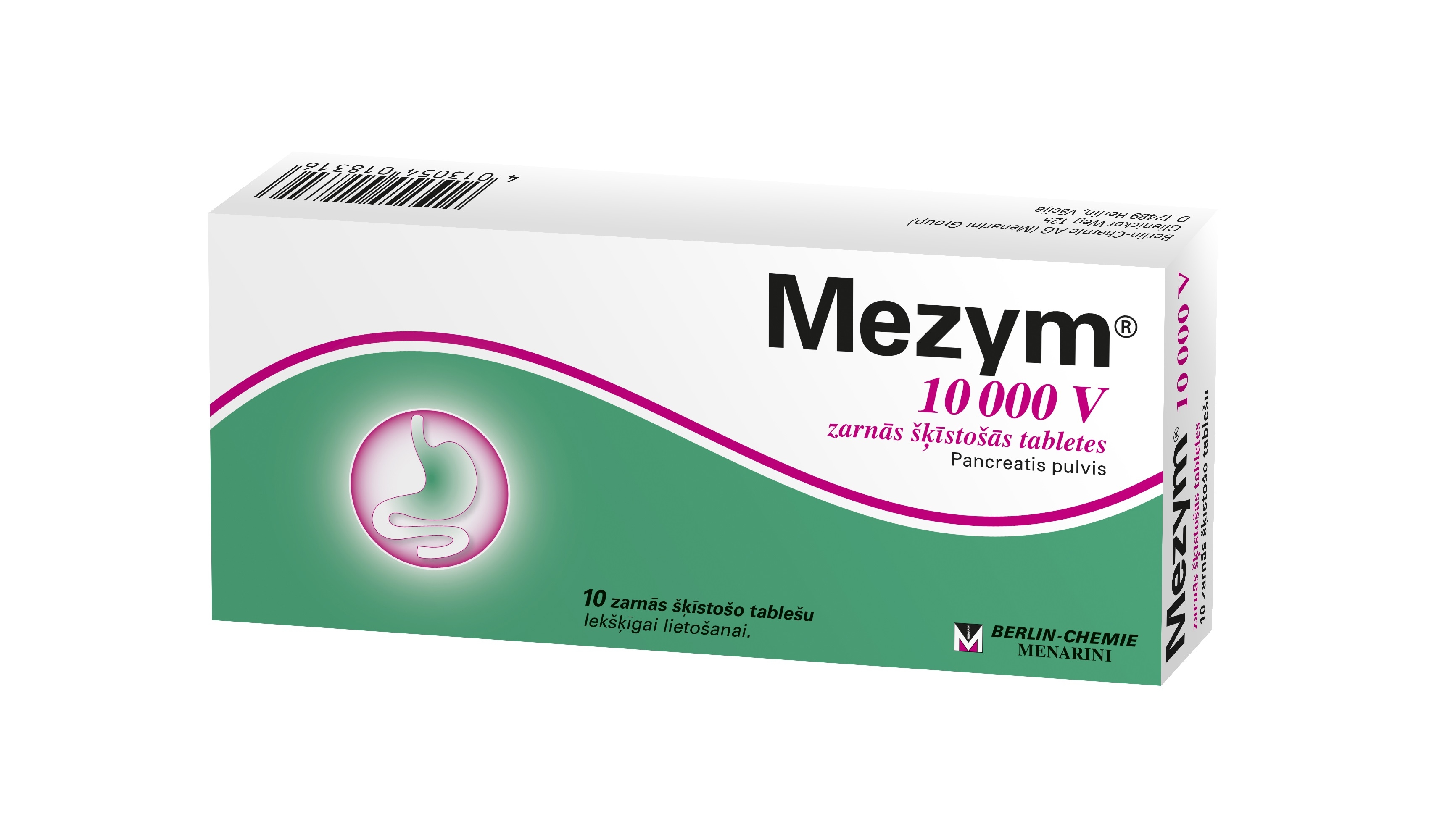MEZYM 10000 V zarnās šķīstošās tabletes, 10 gab - Produkta attēls 