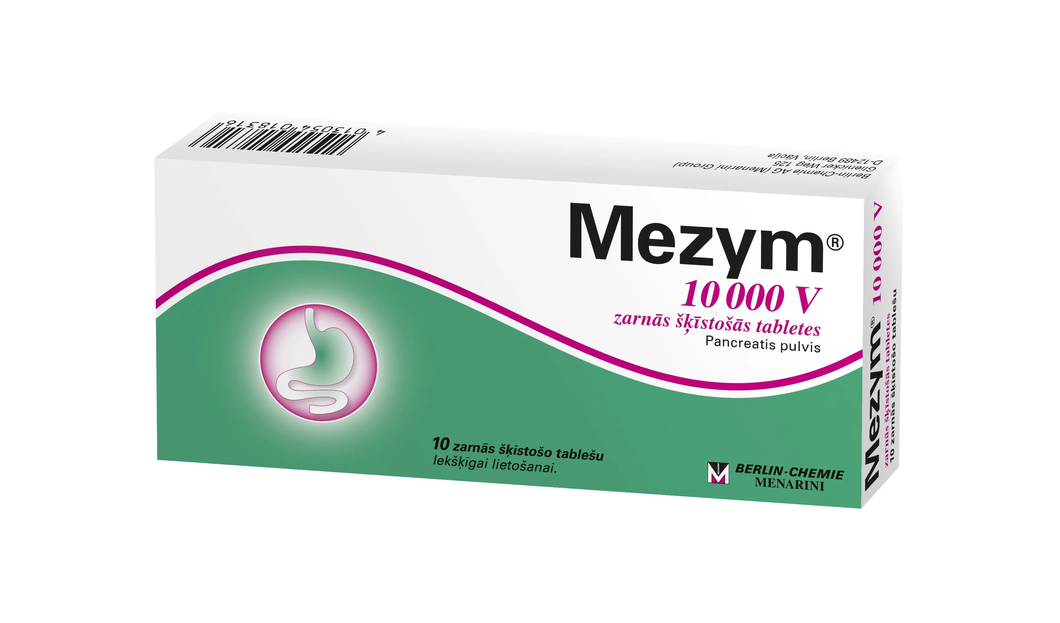 MEZYM 10000 V zarnās šķīstošās tabletes, 10 gab - Produkta attēls 
