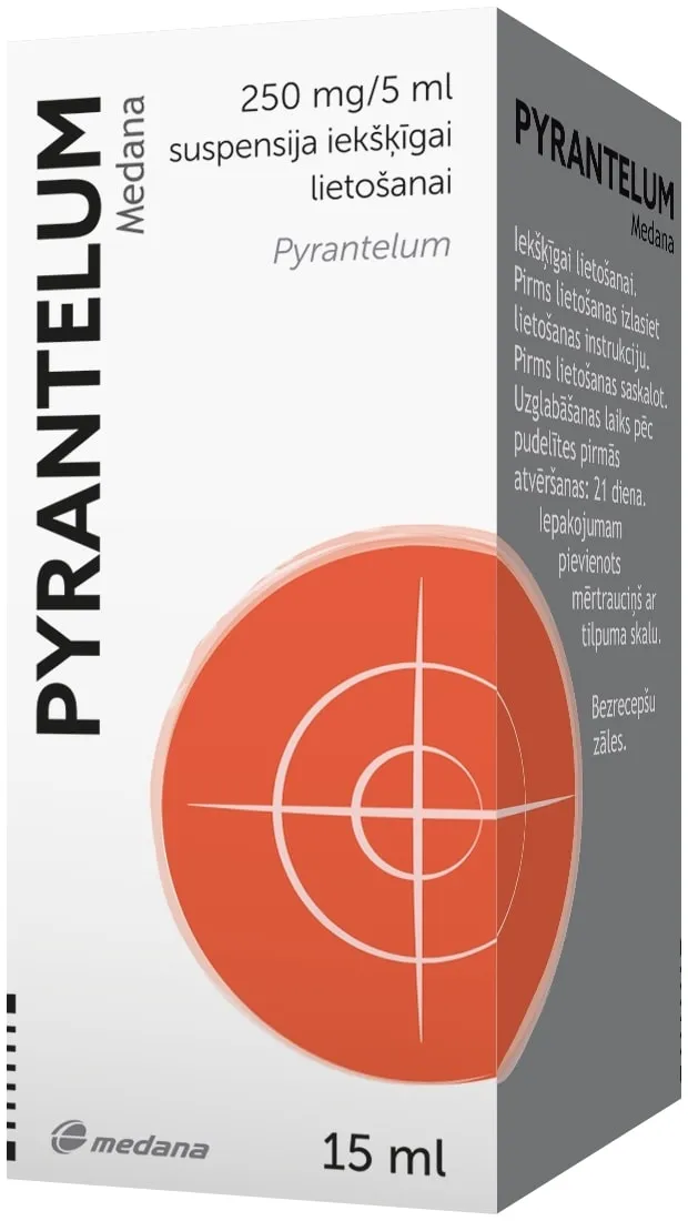 PYRANTELUM 250 mg/ 5 ml, 15 ml - Produkta attēls 